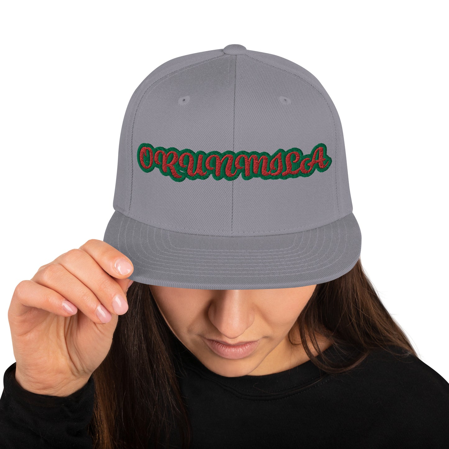 ORUNMILA Red/Green Snapback Hat