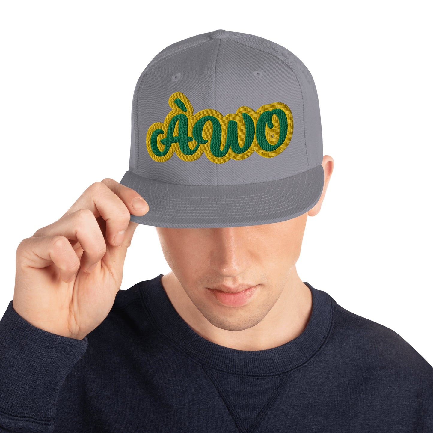 ÀWO 1 Lucumi Script Snapback hat