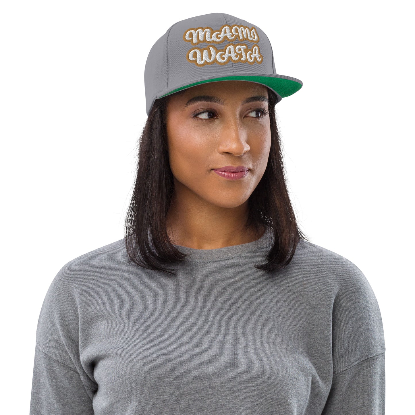 MAMI WATA Script Snapback hat