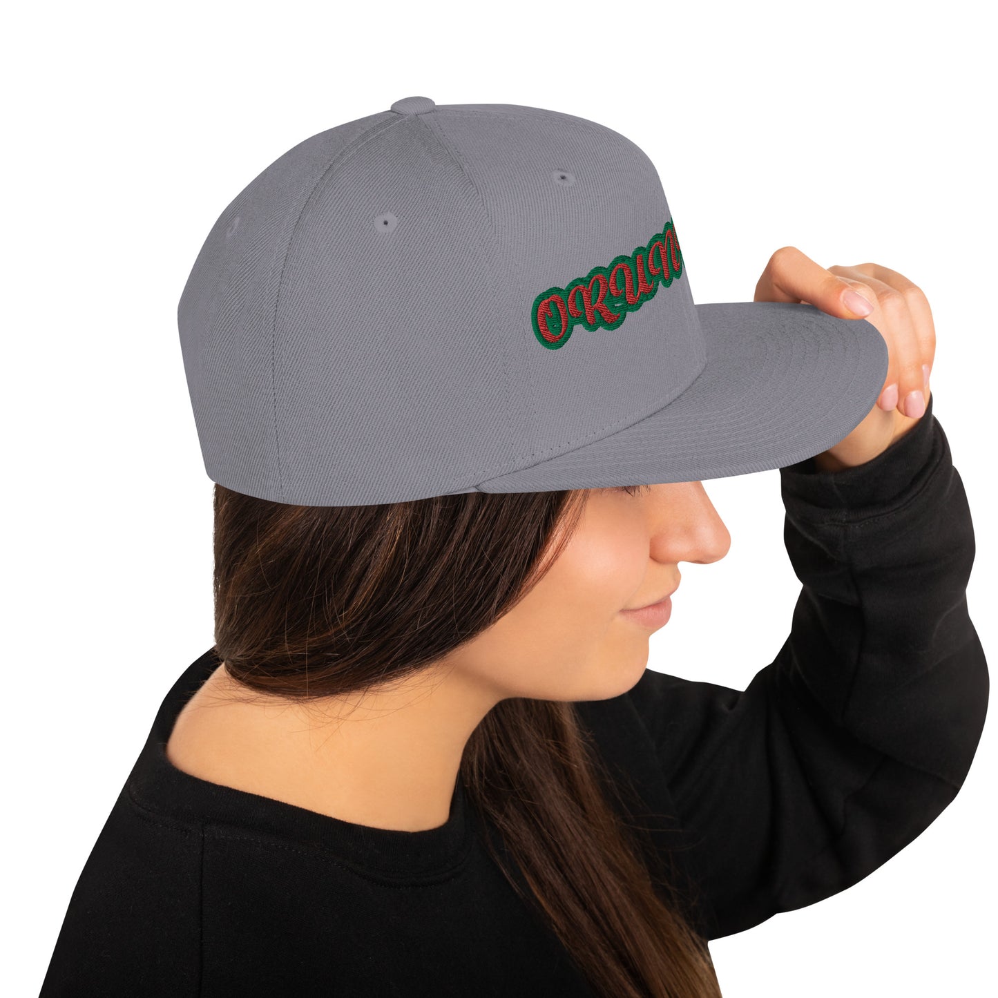 ORUNMILA Red/Green Snapback Hat