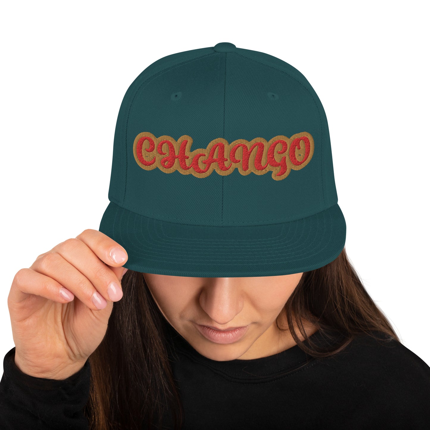 Chango Oro 1 Script Snapback Hat