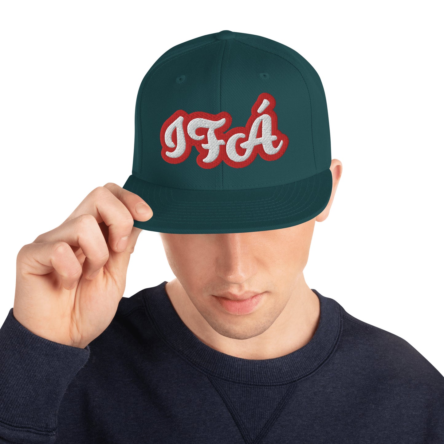 IFÁ Red 5 Script Snapback Hat