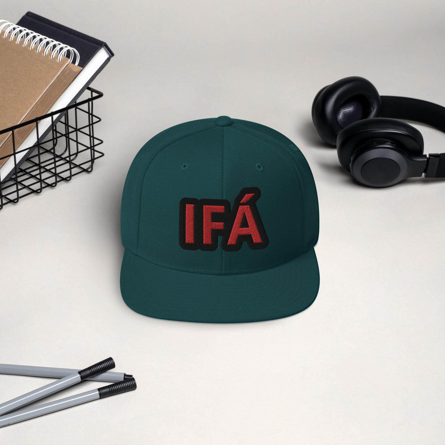 IFÁ Red 3 Snapback Hat