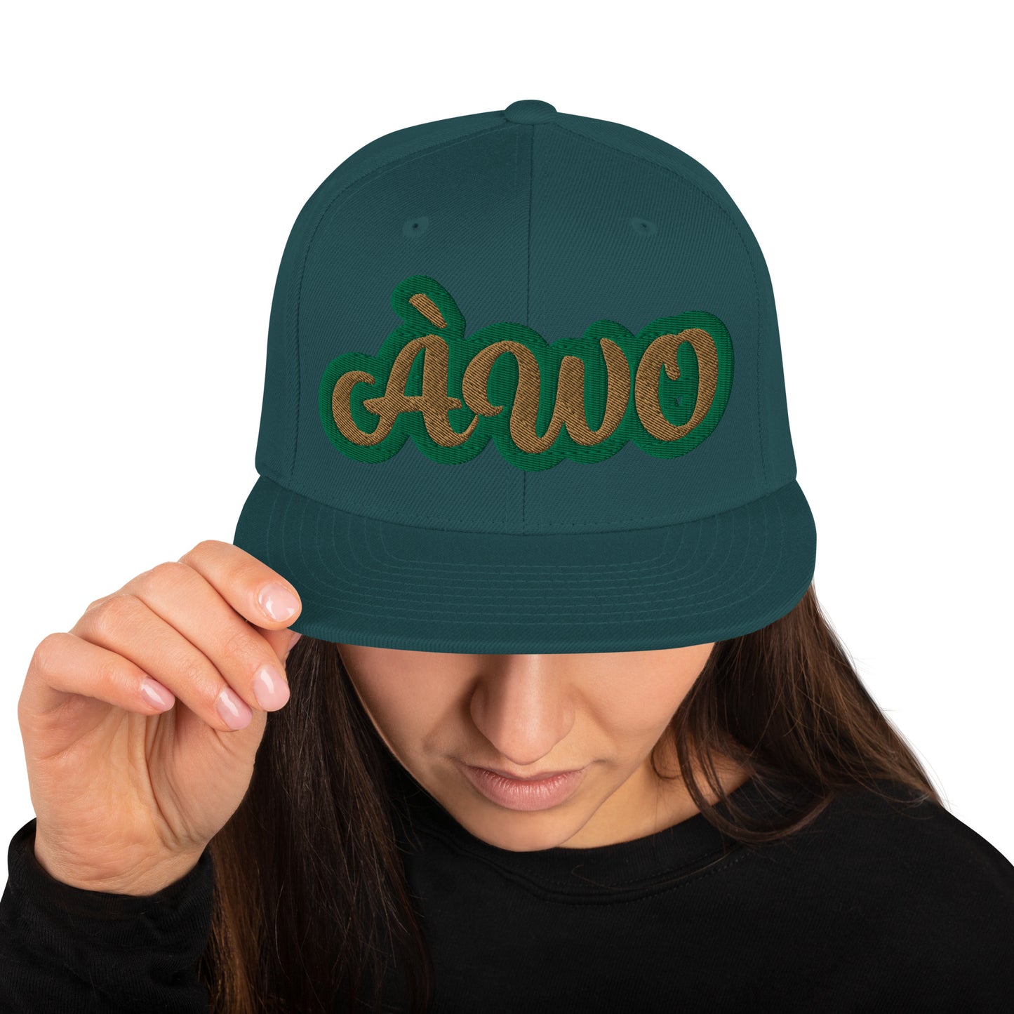 ÀWO 1 Isese Reverse Script Snapback hat