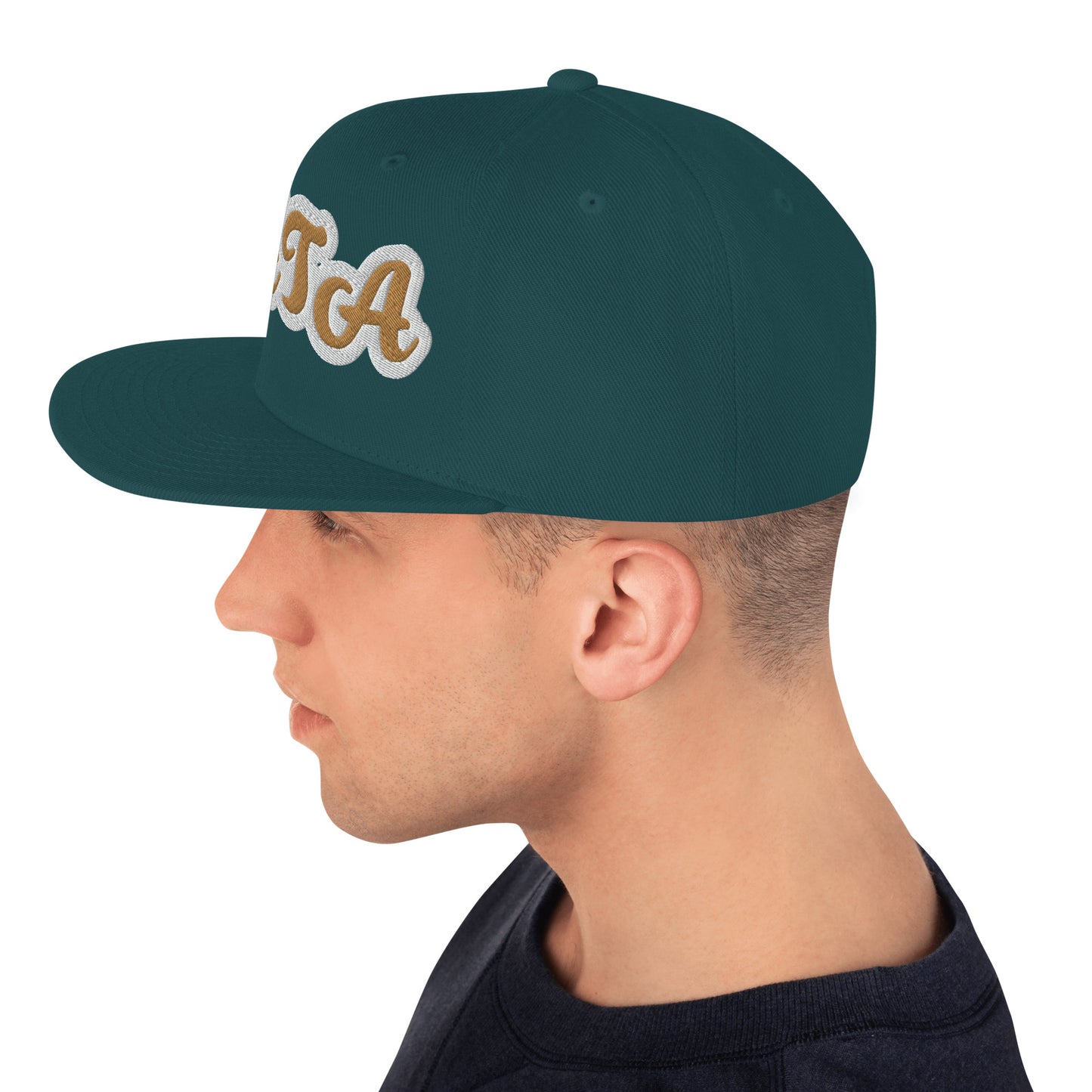 TATA Reverse Script Snapback hat