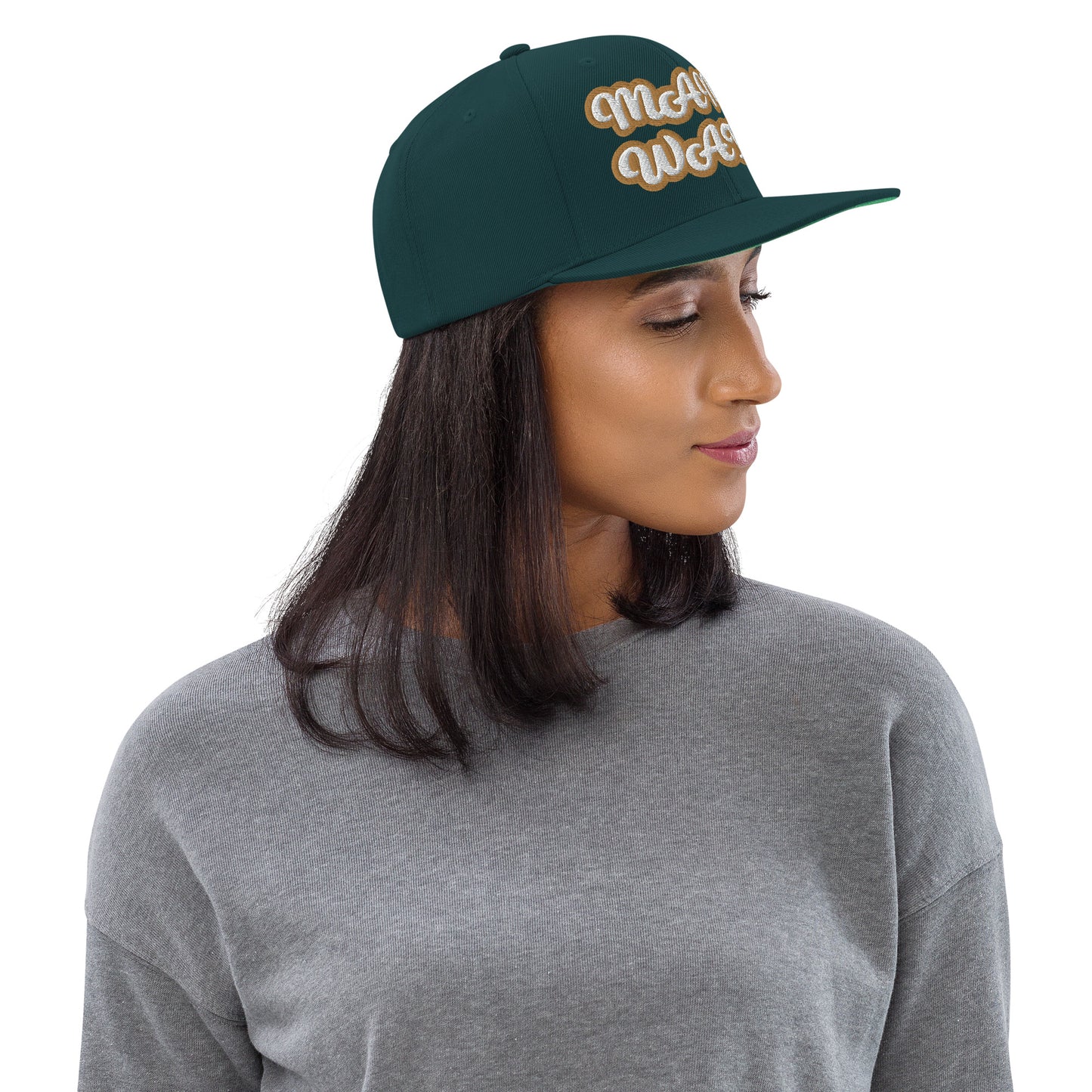 MAMI WATA Script Snapback hat