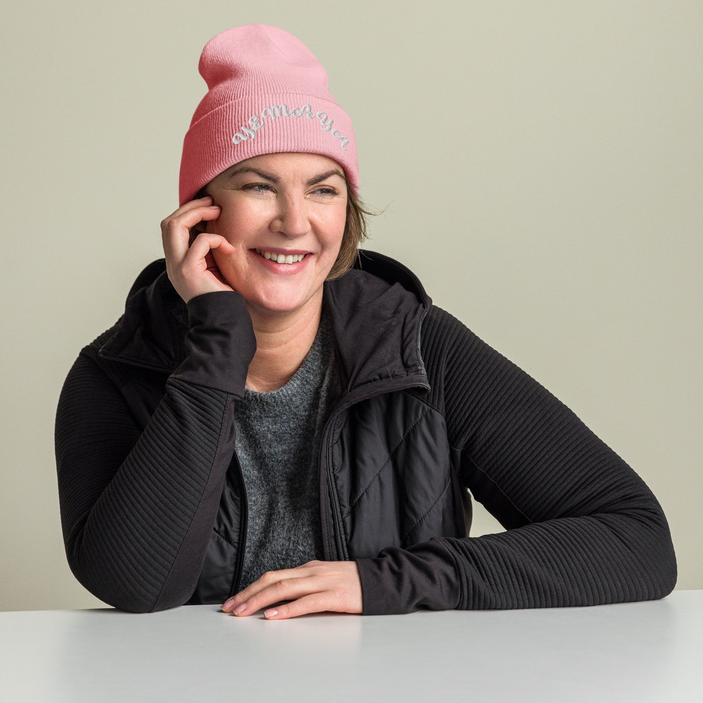 Yemaya arched Cuffed Beanie