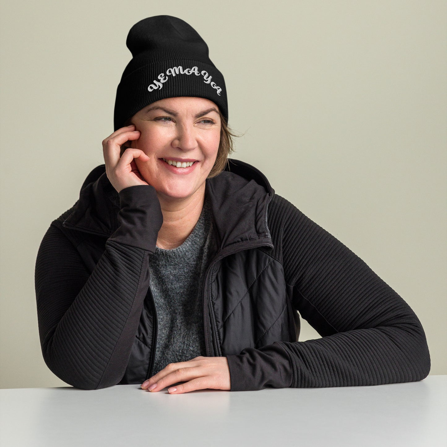 Yemaya arched Cuffed Beanie
