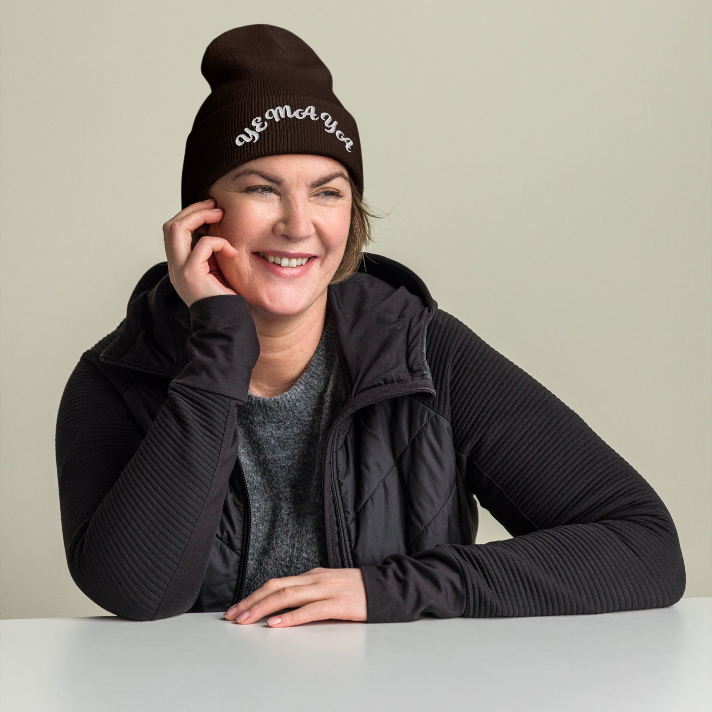 Yemaya arched Cuffed Beanie