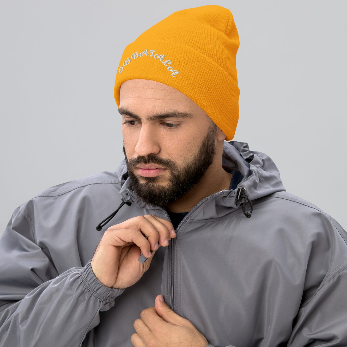 Obbatala arched Cuffed Beanie