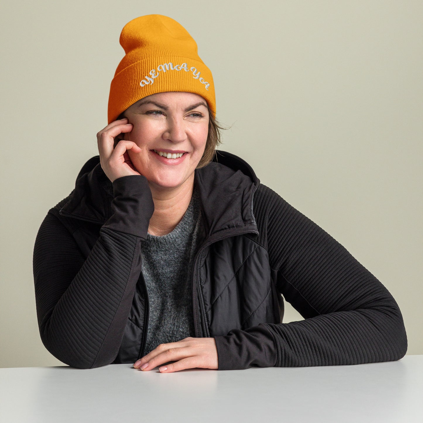 Yemaya arched Cuffed Beanie