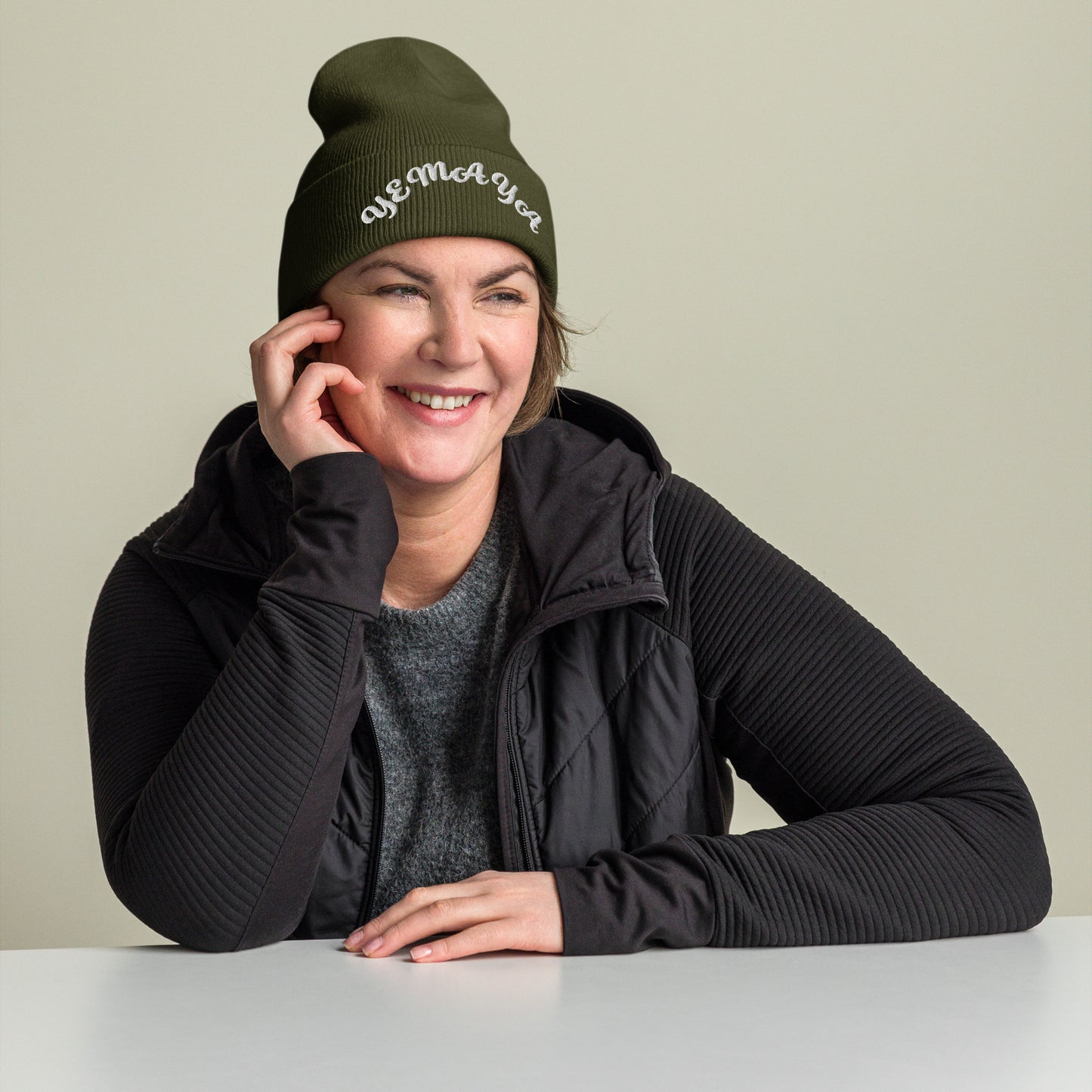 Yemaya arched Cuffed Beanie