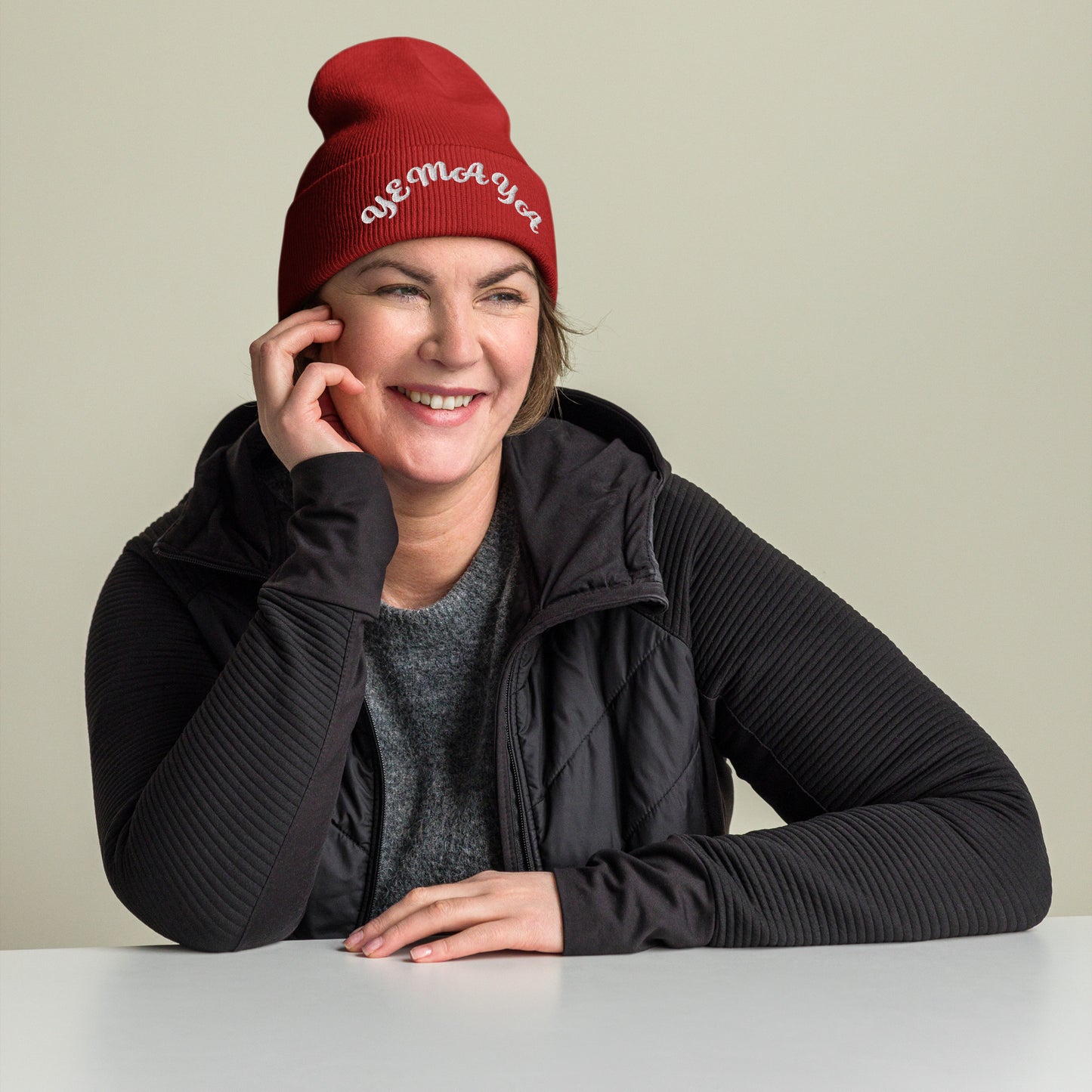 Yemaya arched Cuffed Beanie