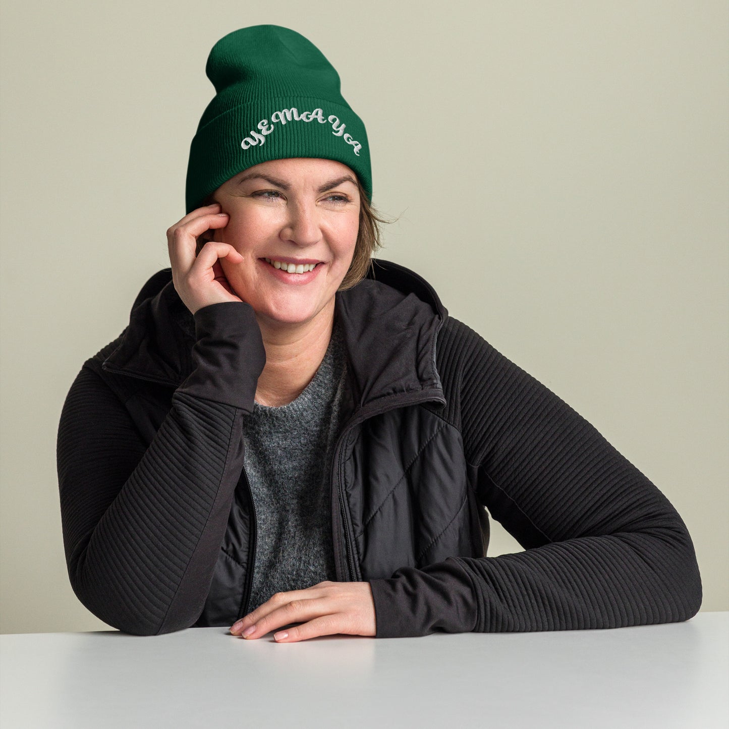 Yemaya arched Cuffed Beanie