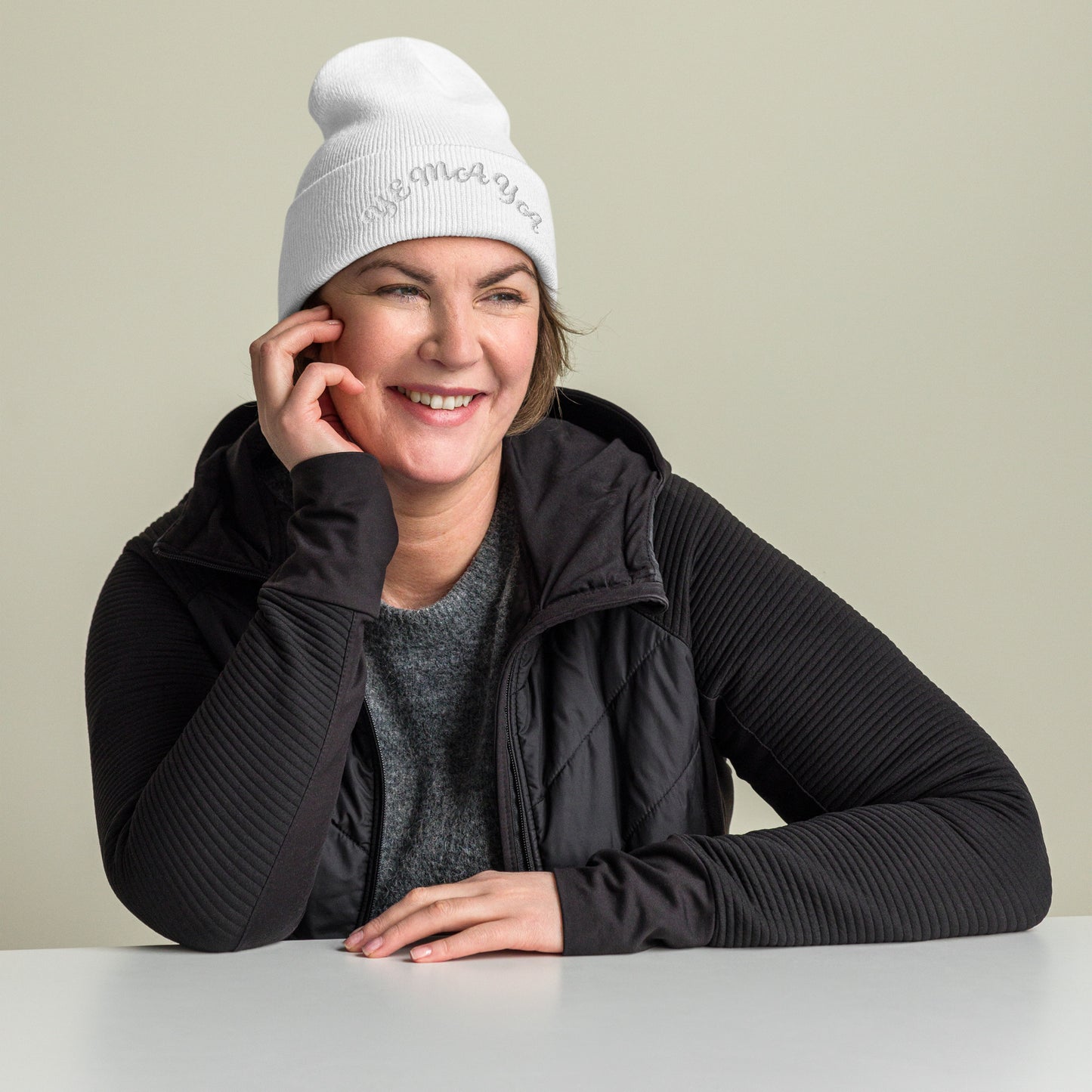 Yemaya arched Cuffed Beanie