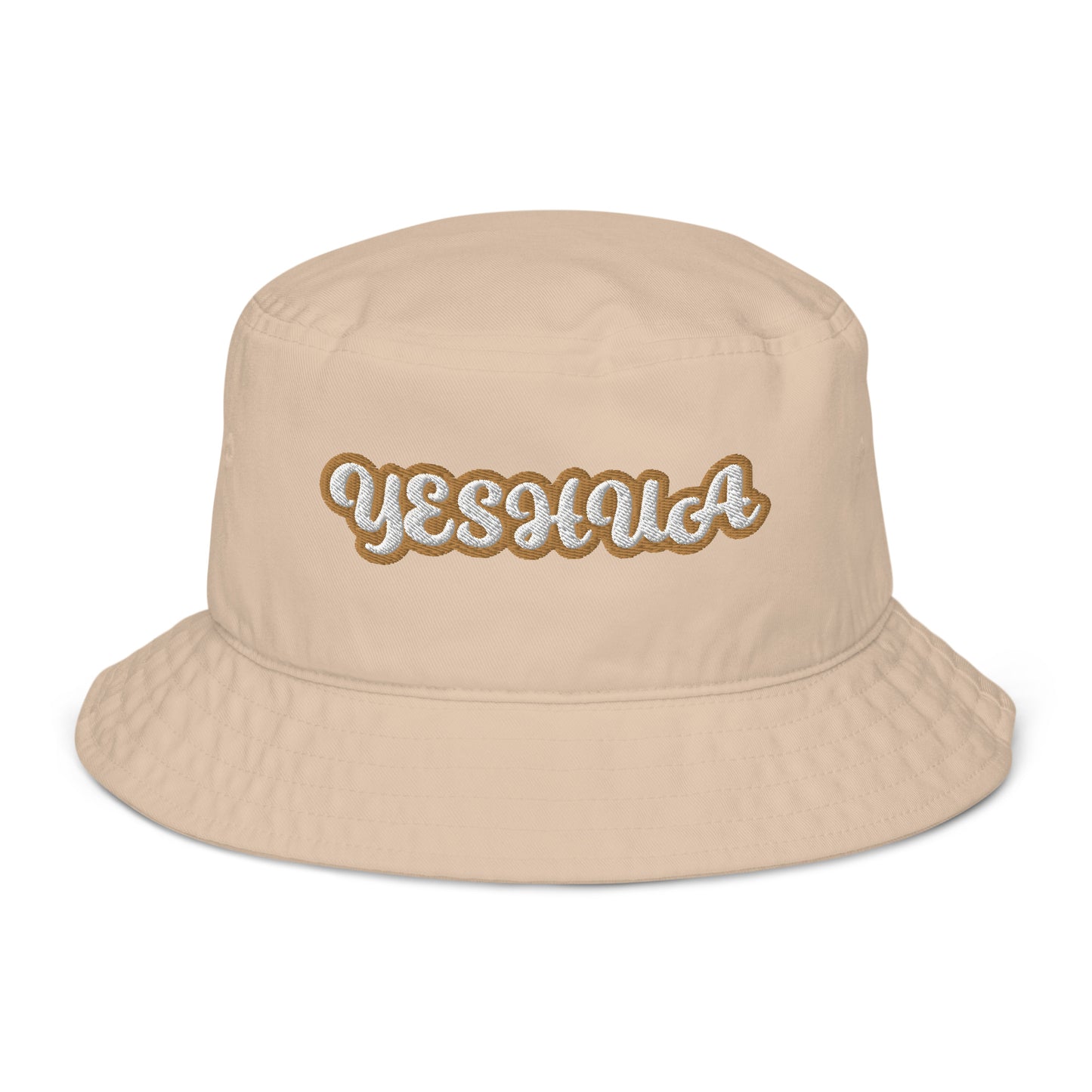 YESHUA Script Organic bucket hat