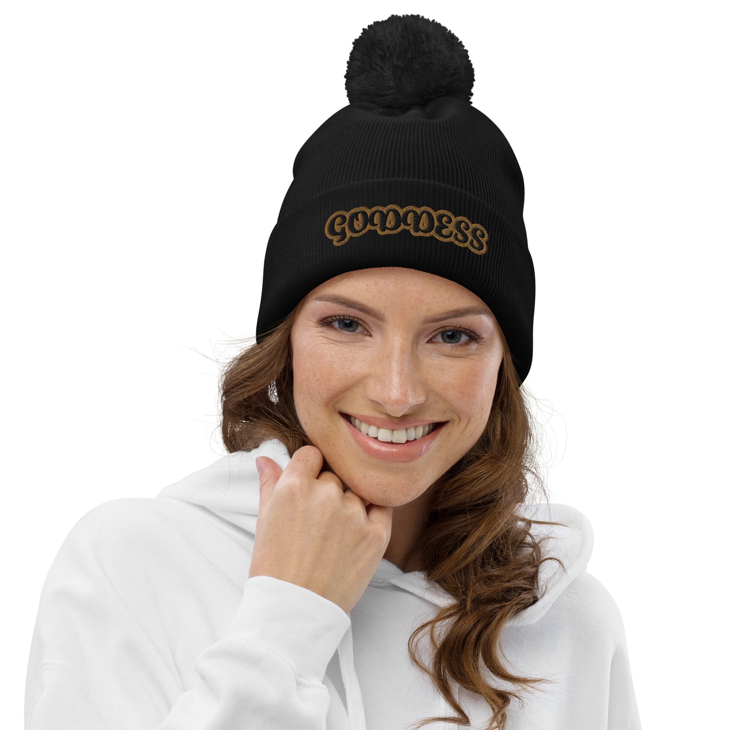 Goddess 4 Pom pom beanie