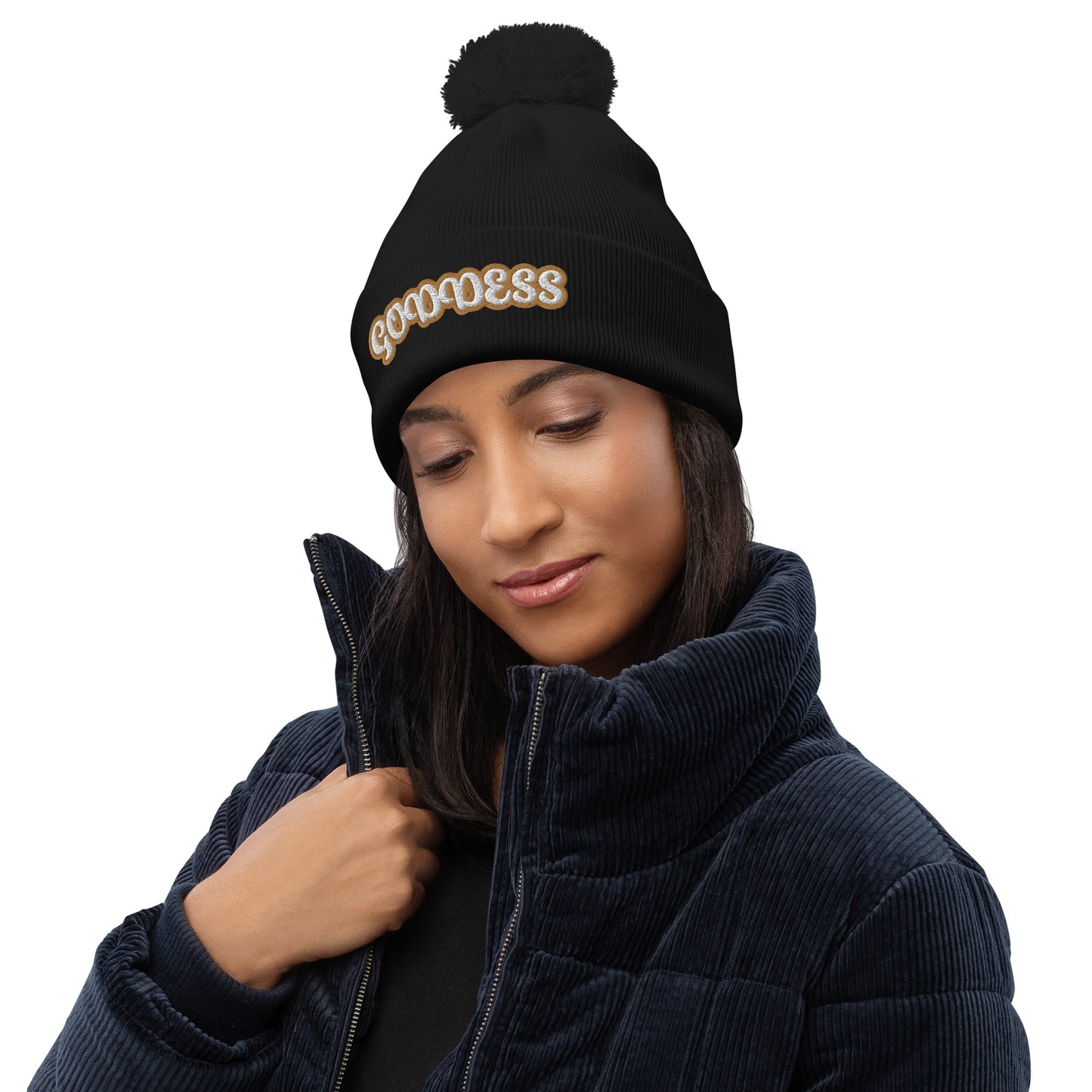 Goddess 1 Pom pom beanie