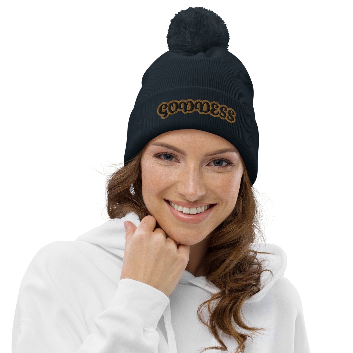 Goddess 4 Pom pom beanie