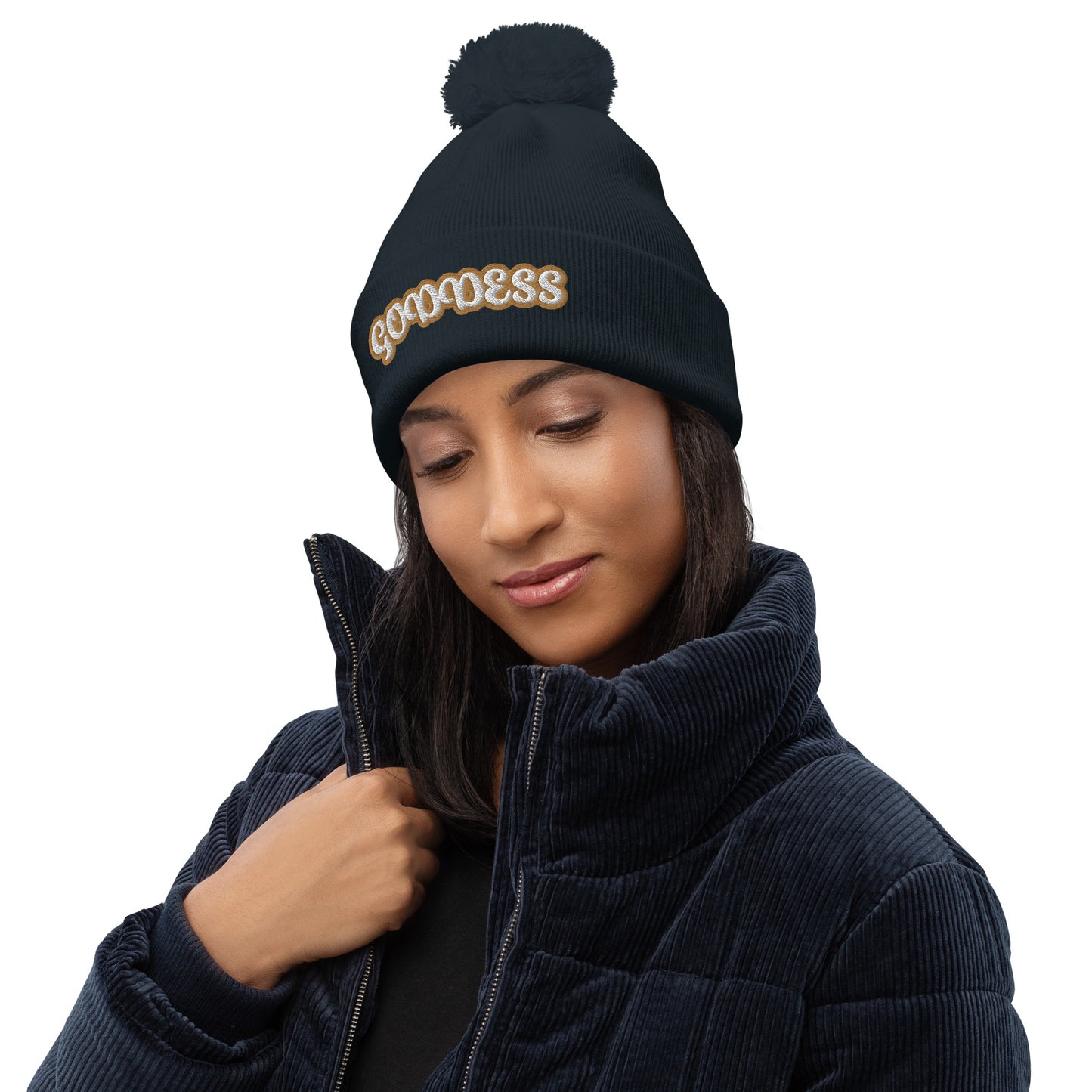 Goddess 1 Pom pom beanie