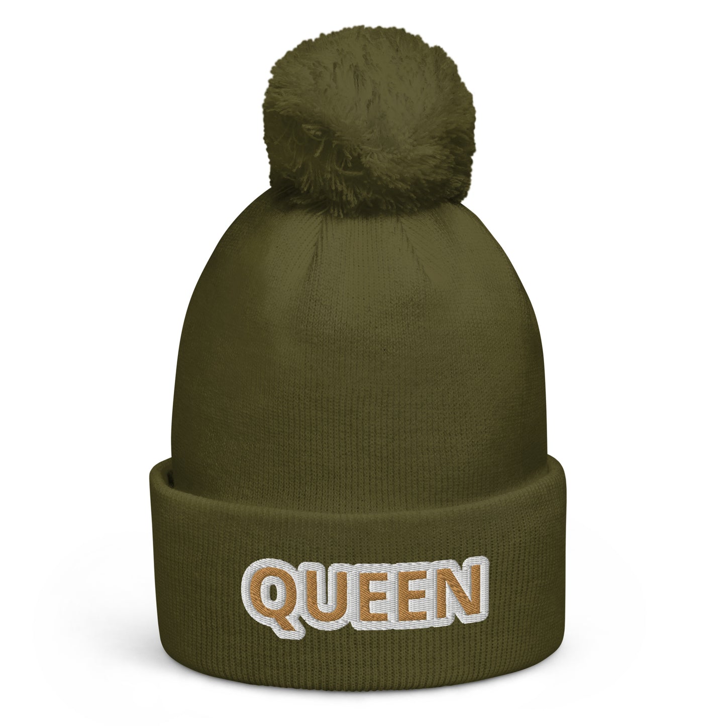 Queen Pom pom beanie