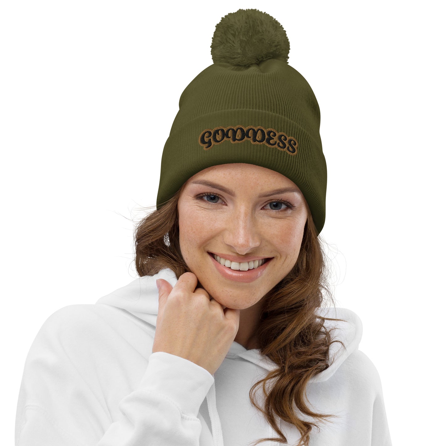 Goddess 4 Pom pom beanie