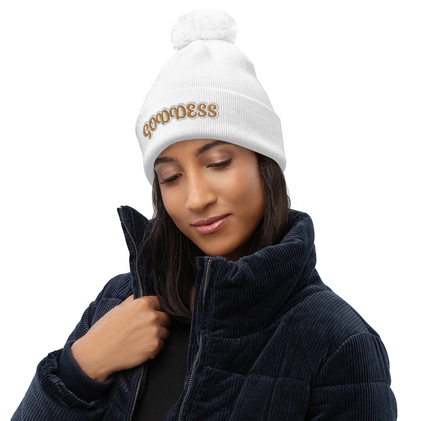 Goddess 2 Pom pom beanie