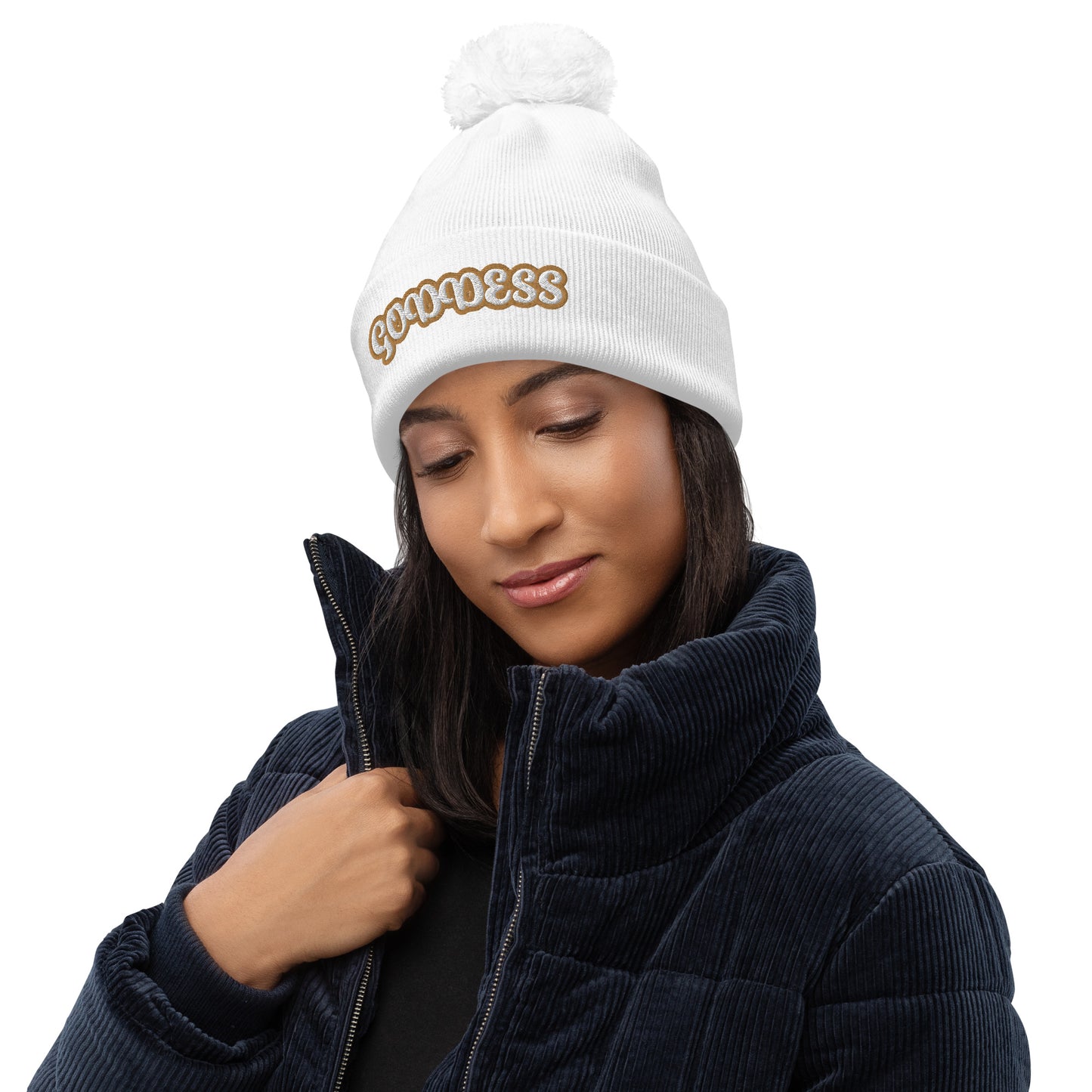 Goddess 1 Pom pom beanie