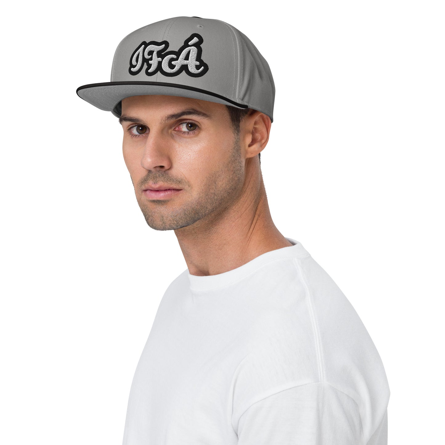 Ifa Aje Funfun 2 White embroidered Snapback Hat