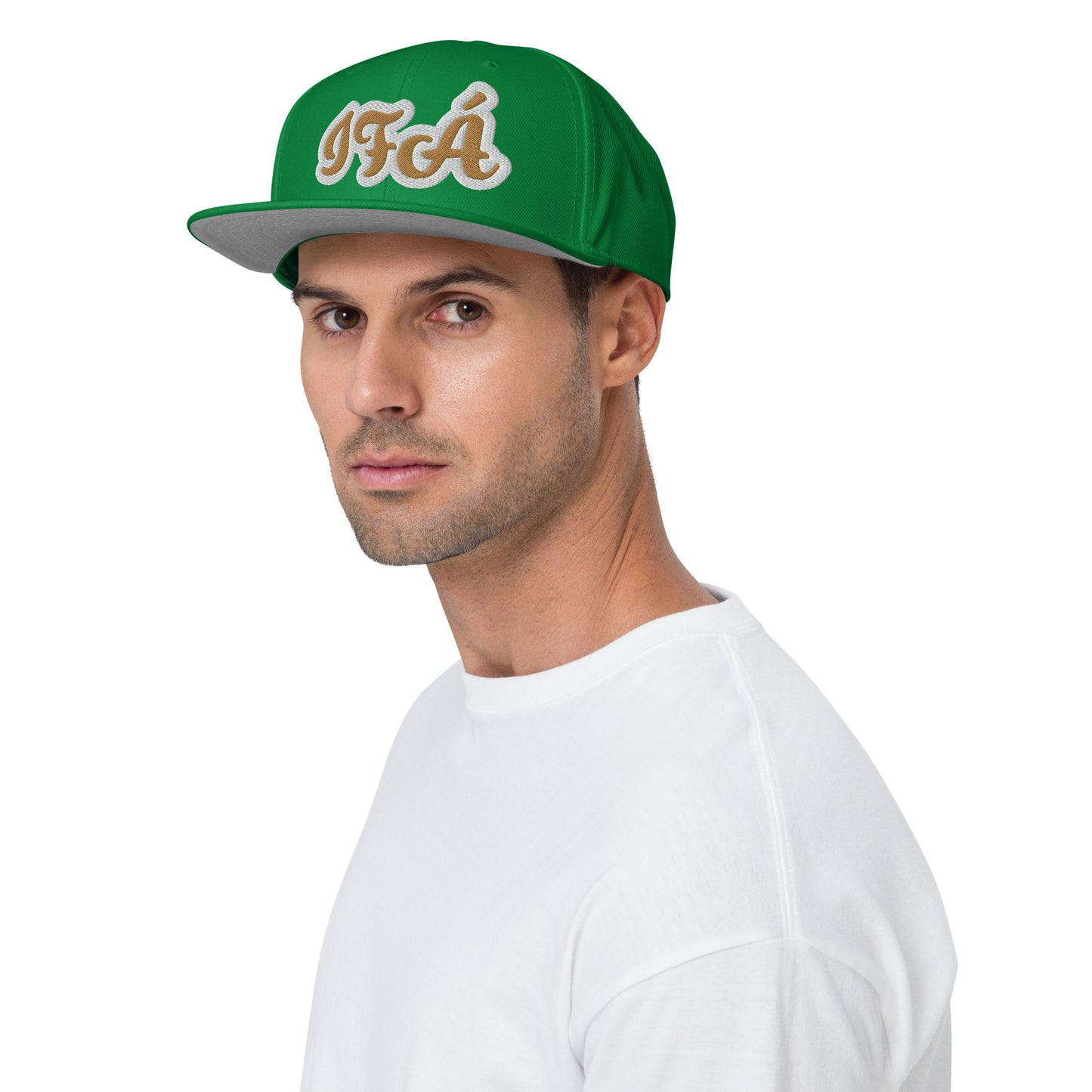 Ifa Ela Reverse White embroidered Snapback Hat