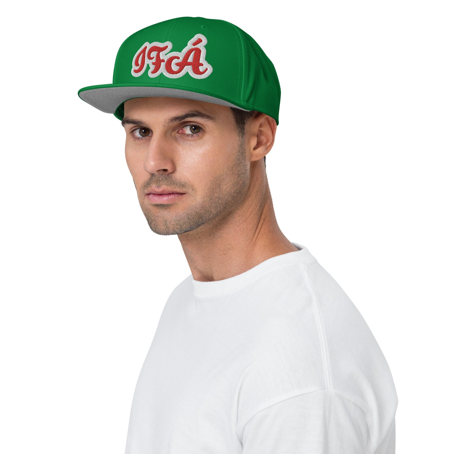 Ifa Aje Pupa 1 White embroidered Snapback Hat