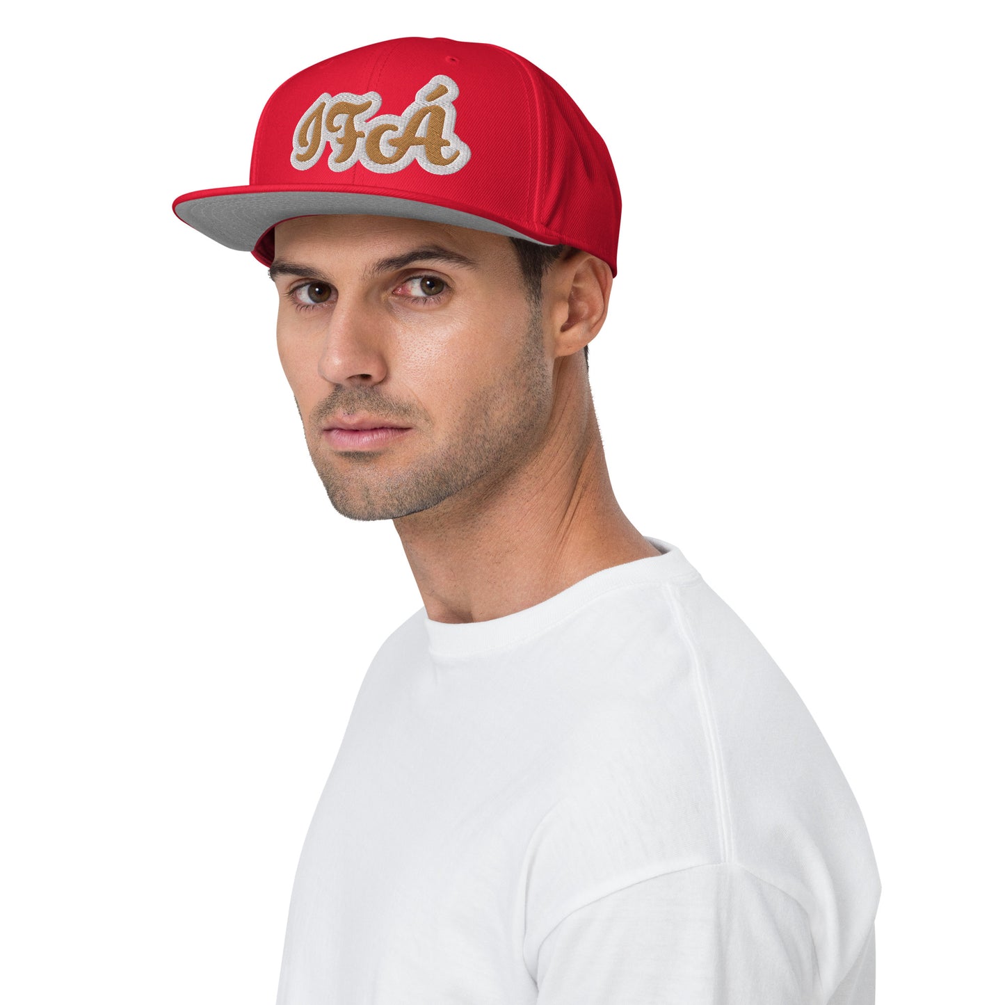 Ifa Ela Reverse White embroidered Snapback Hat