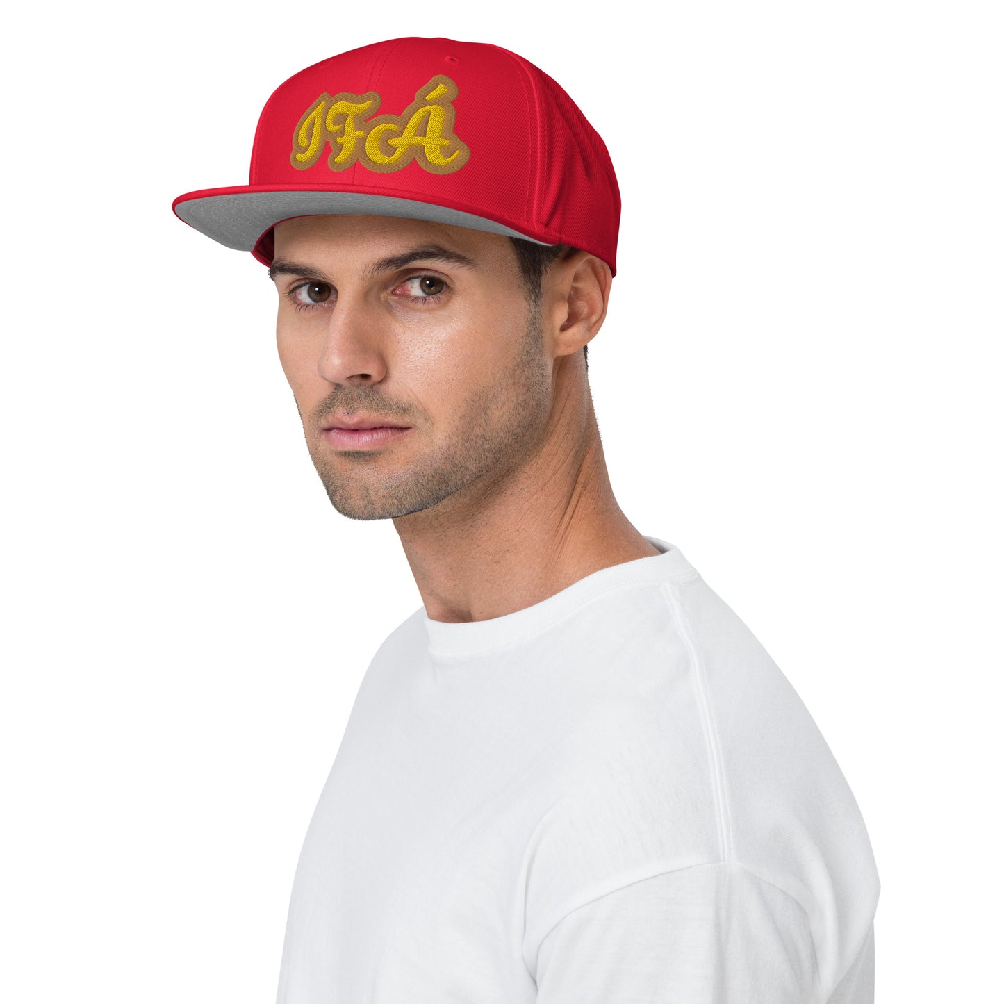 Ifa Yellow/Gold White embroidered Snapback Hat
