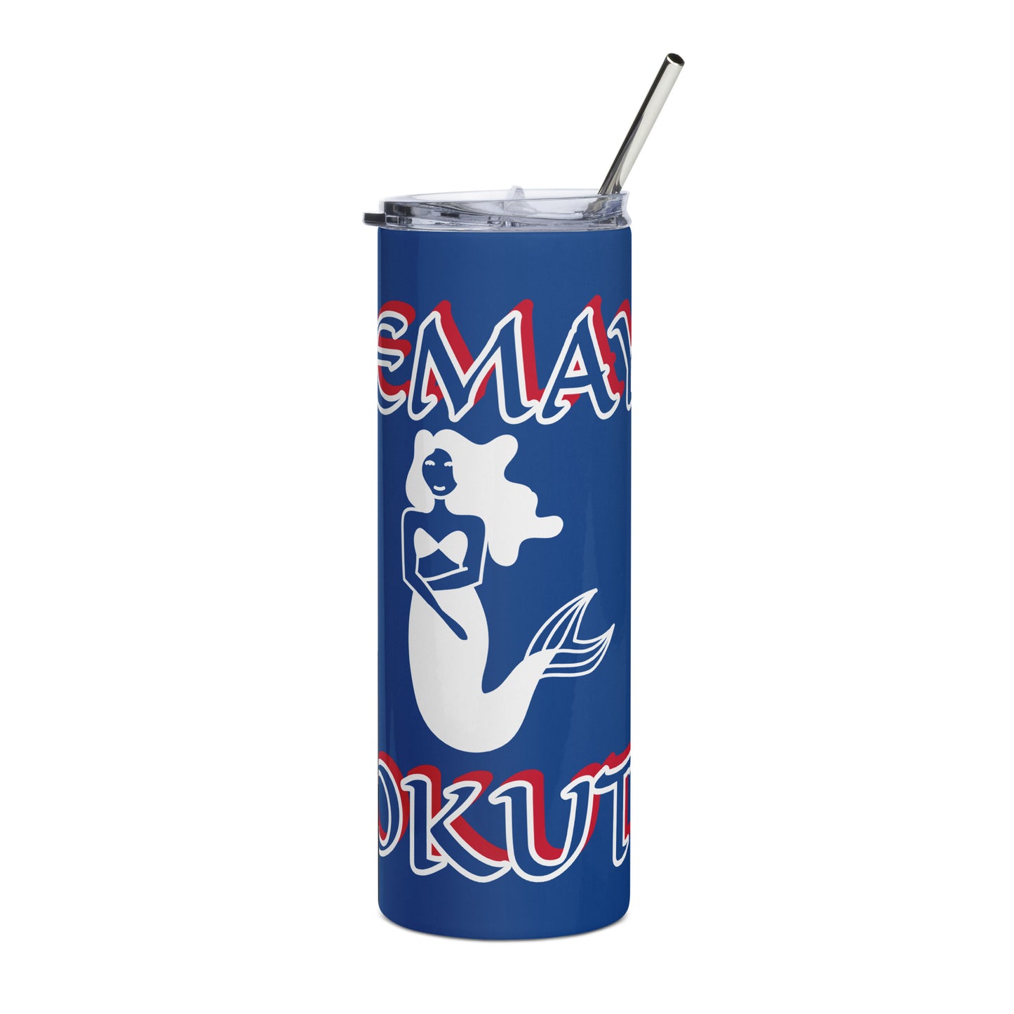 Yemaya Okuti Lucumi Icon Blue Stainless steel tumbler