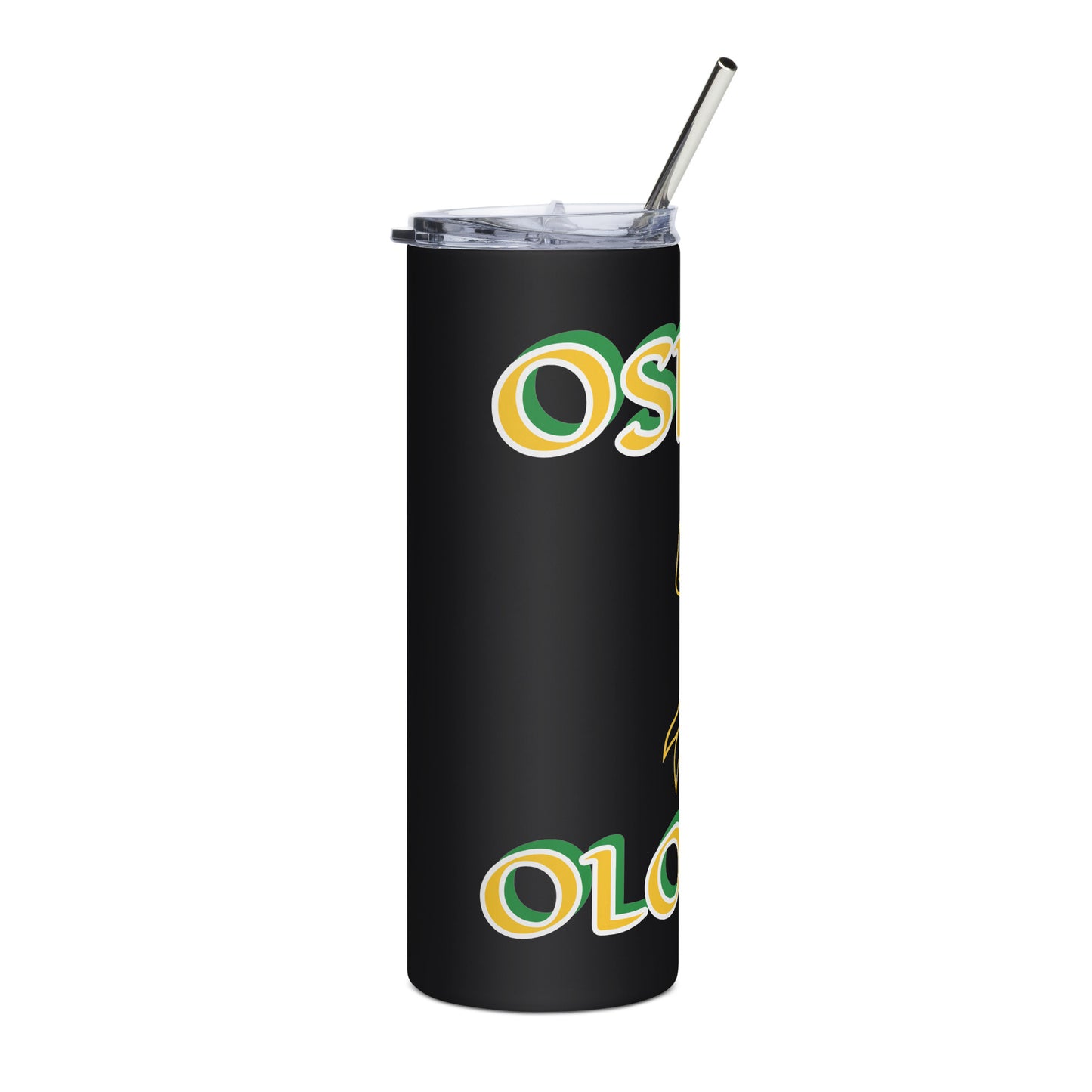 Oshun Ololodi Lucumi Icon White/Black Stainless steel tumbler 1