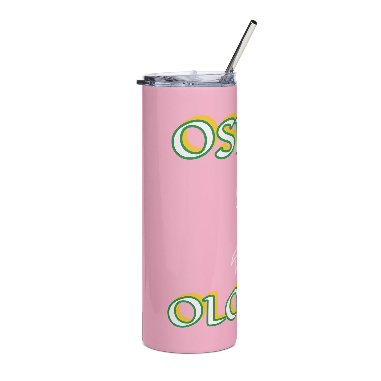 Oshun Ololodi Lucumi Icon Pink Stainless steel tumbler