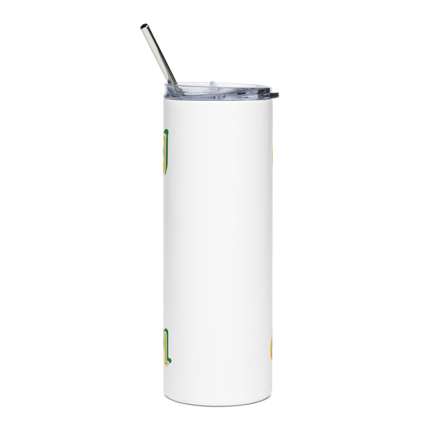 Oshun Ololodi Lucumi Icon White/Black Stainless steel tumbler 1