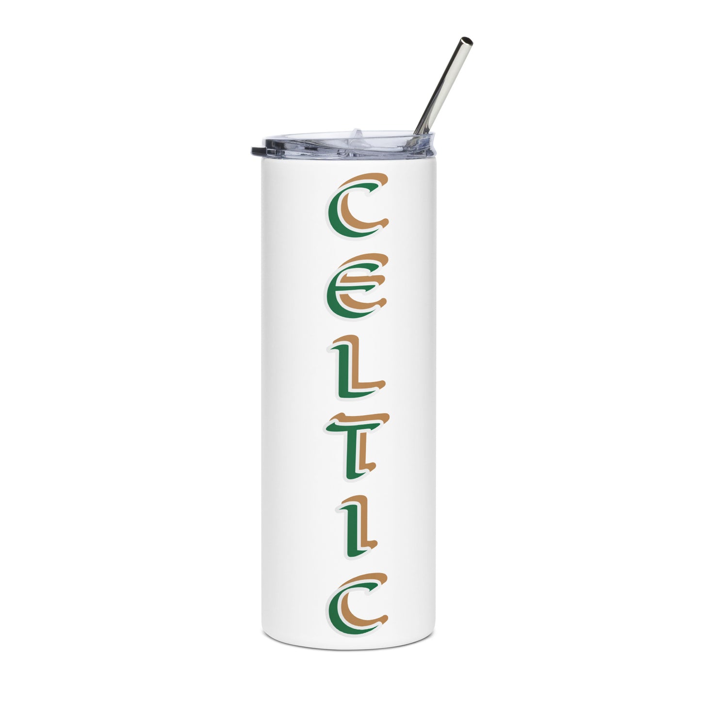 Celtic Black/White Stainless steel tumbler