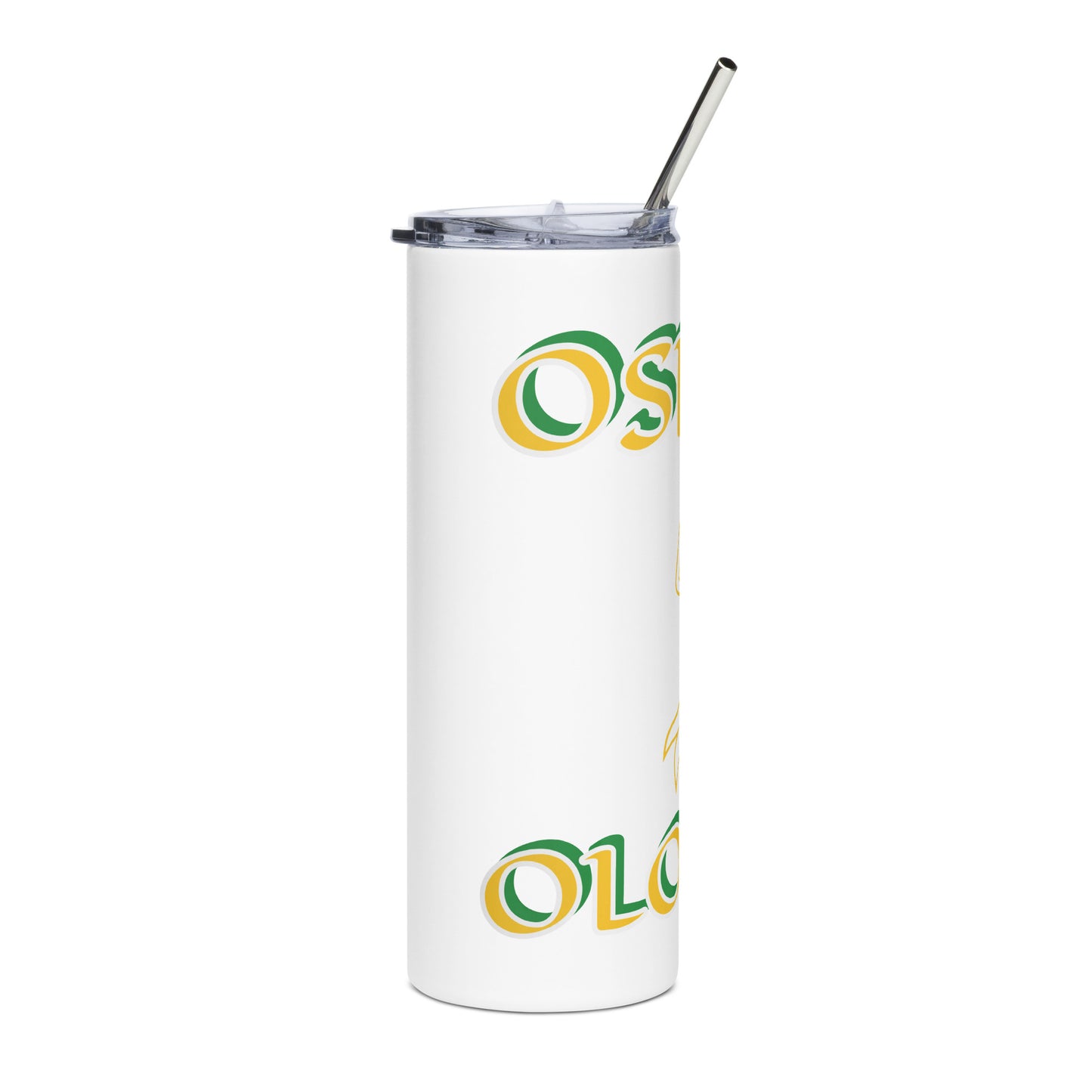 Oshun Ololodi Lucumi Icon White/Black Stainless steel tumbler 1