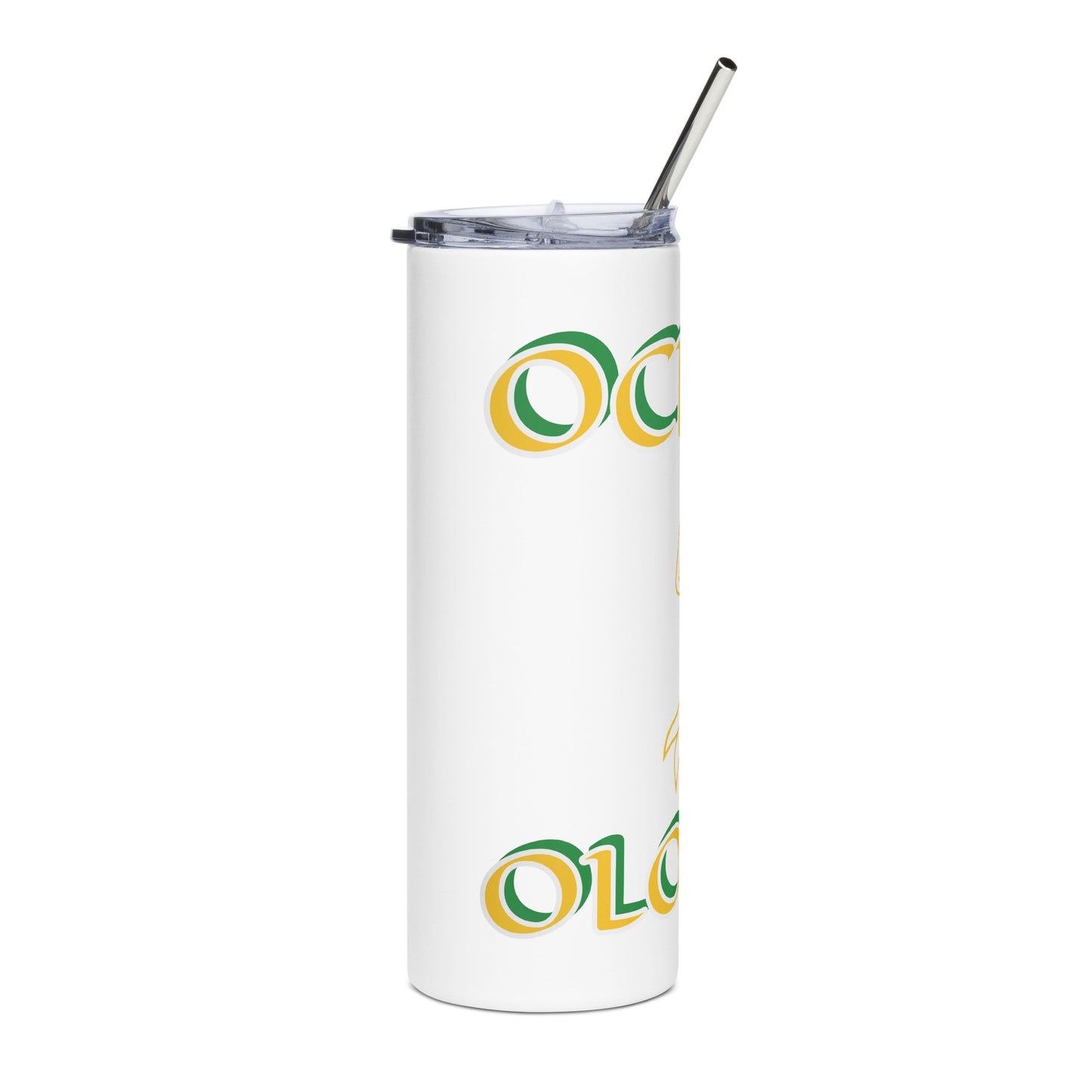 Ochun Ololodi Lucumi Icon White/Black Stainless steel tumbler 1