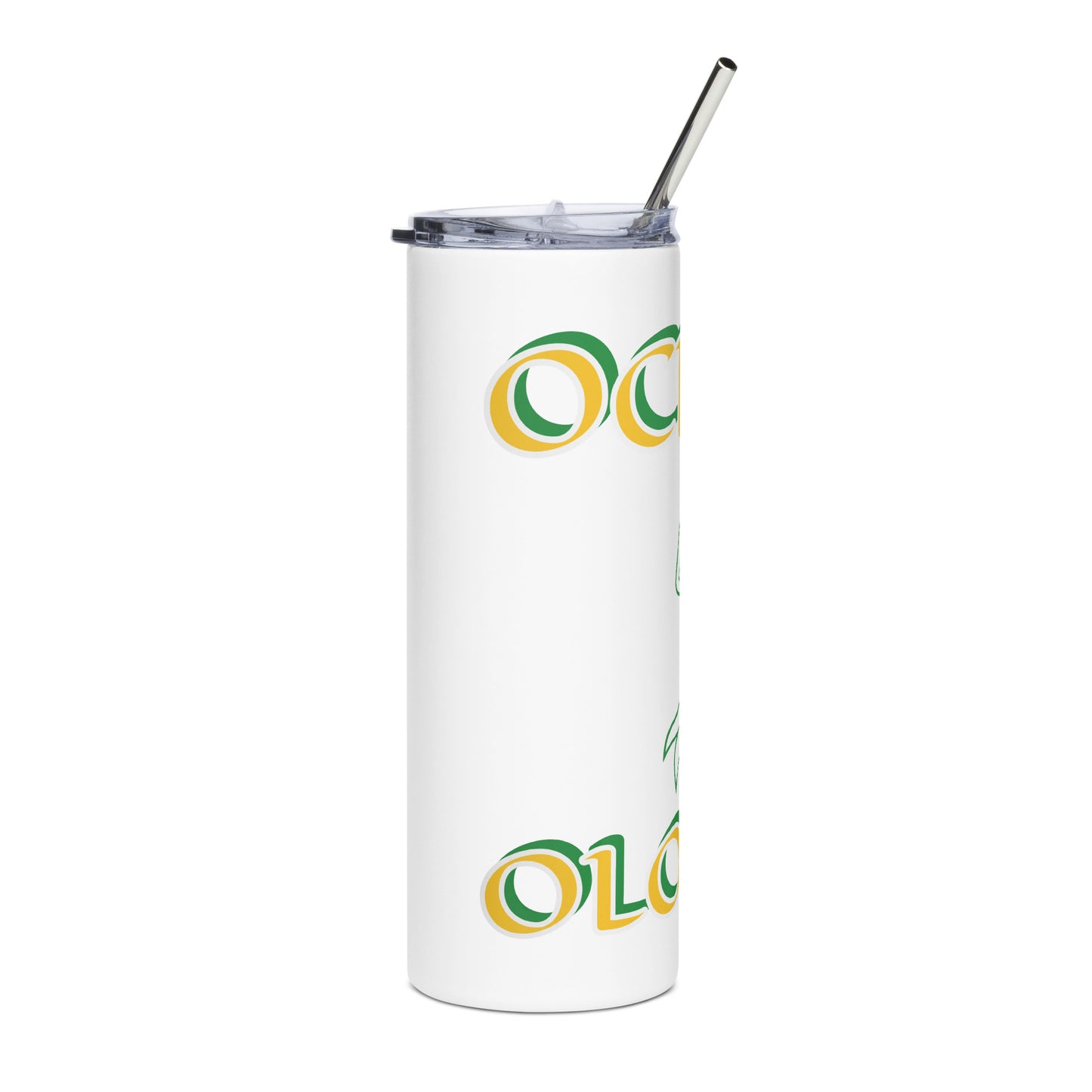 Ochun Ololodi Lucumi Icon White/Black Stainless steel tumbler 2