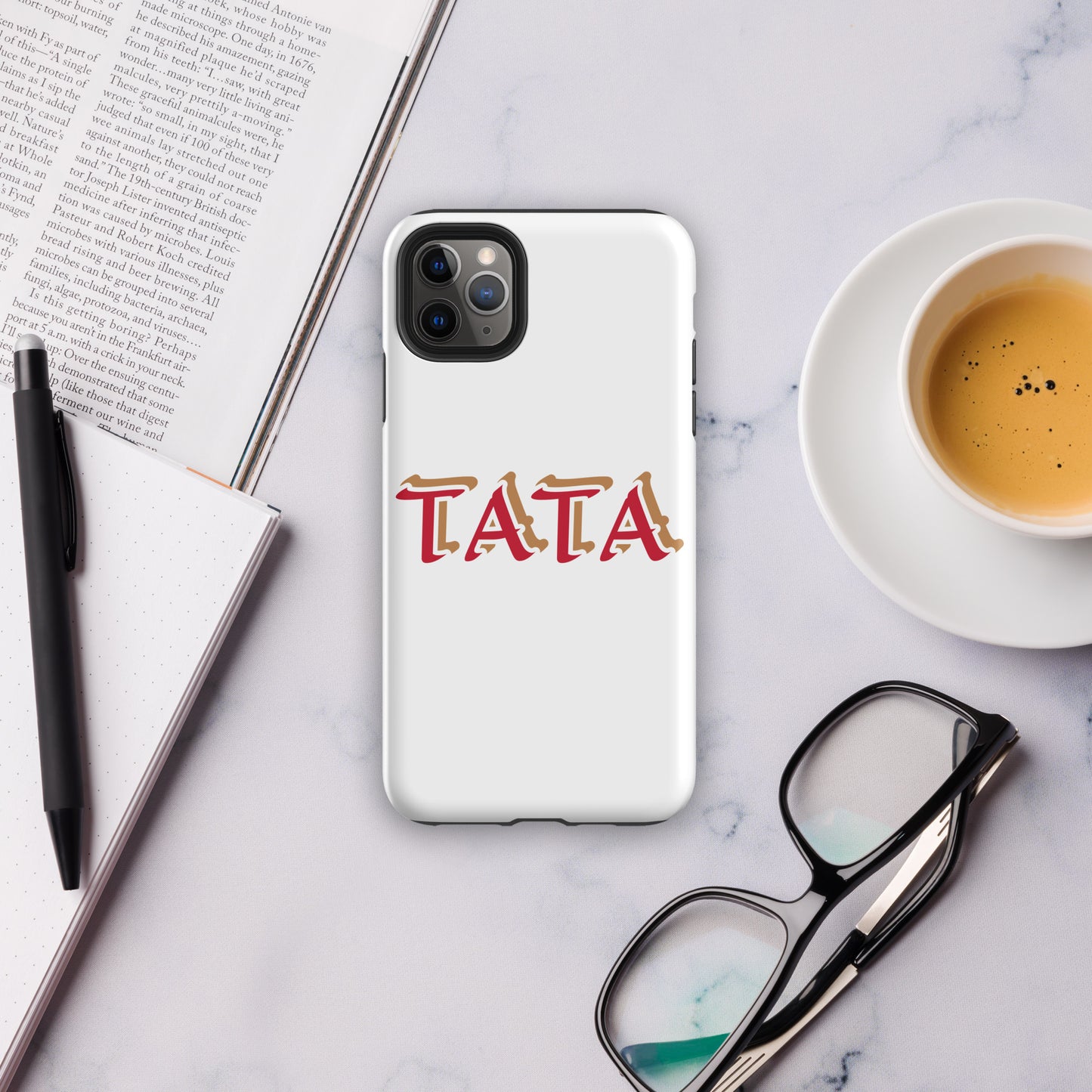 TATA White Tough Case for iPhone®