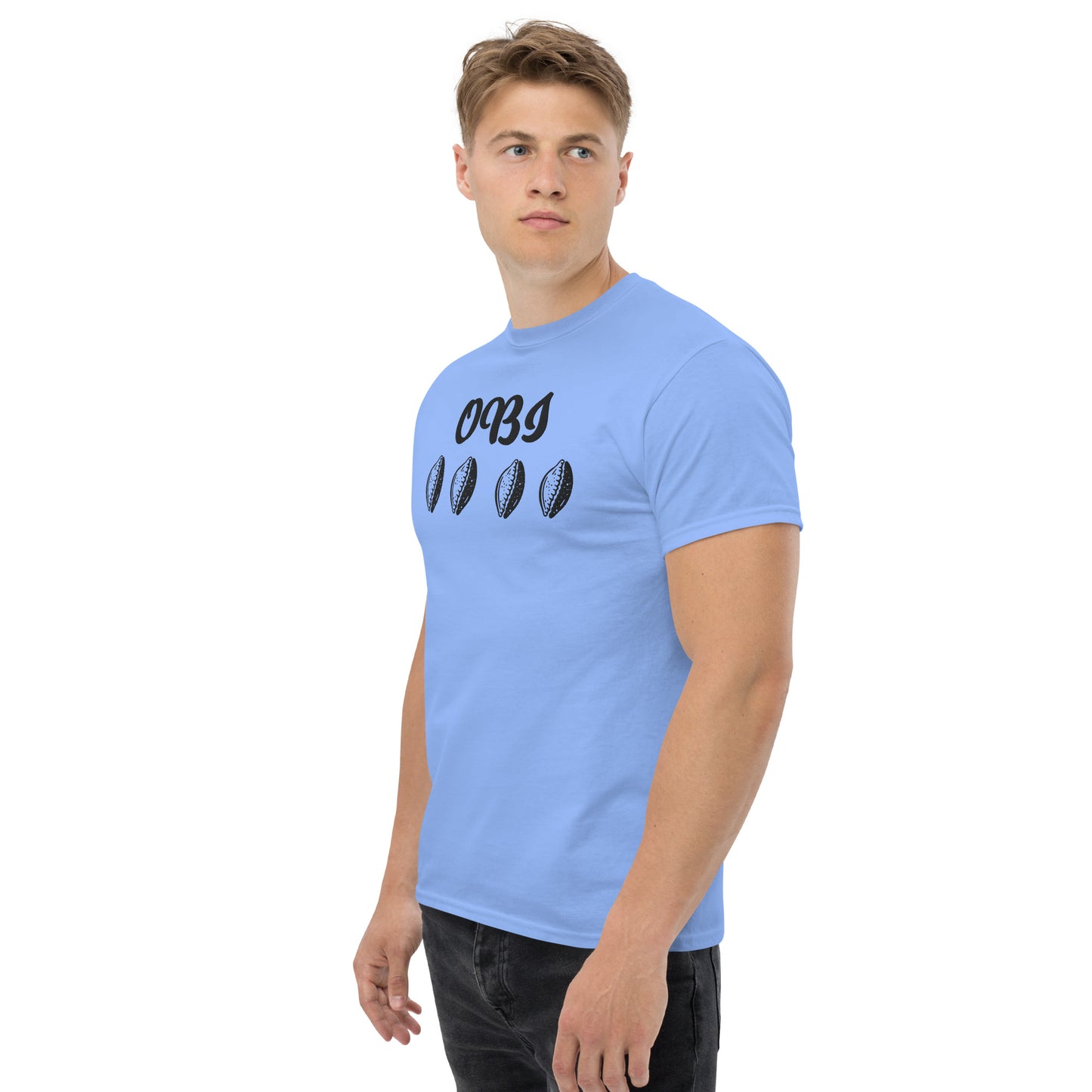 OBI Black Embroidered Unisex classic tee