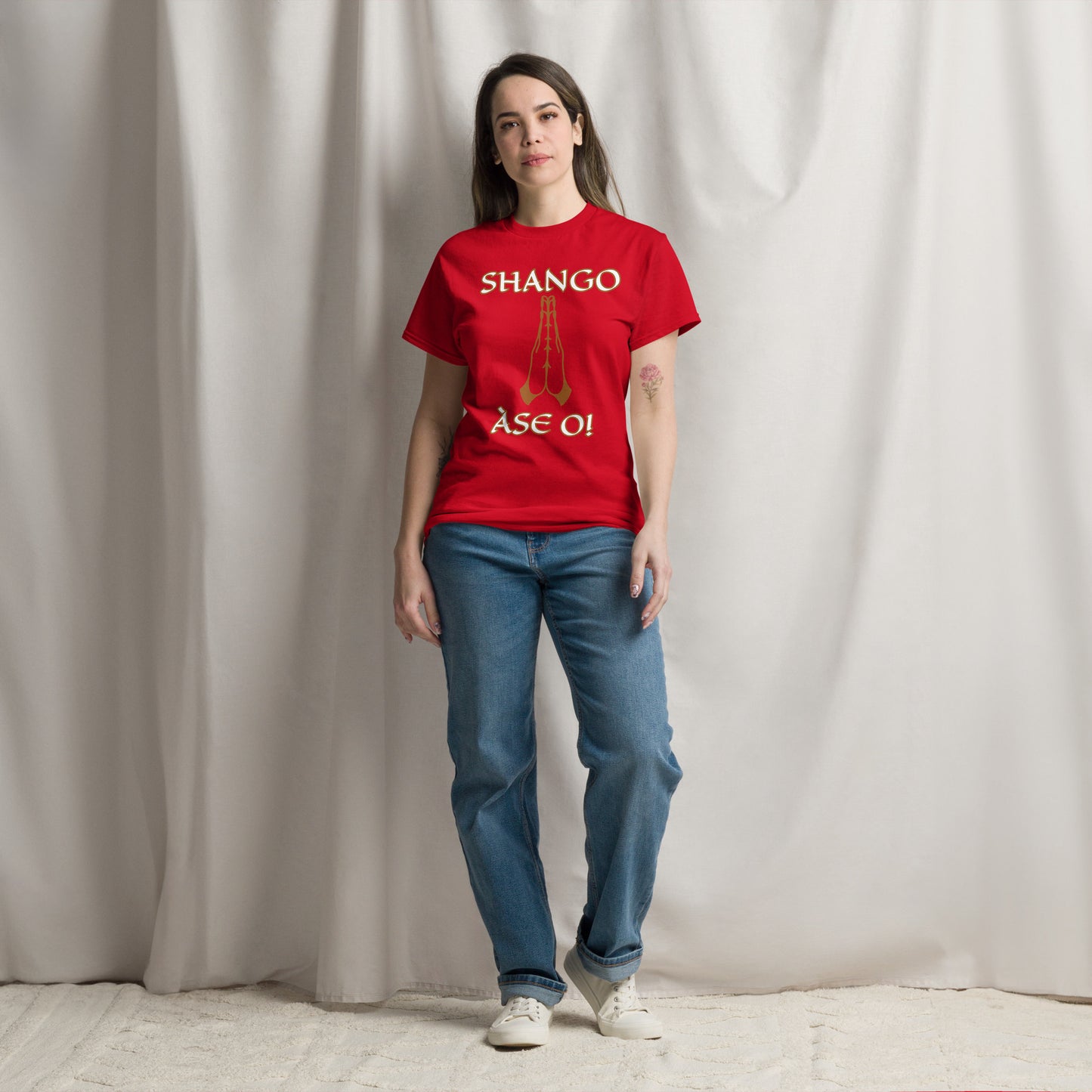 Shango Lucumi Ase o Unisex classic tee