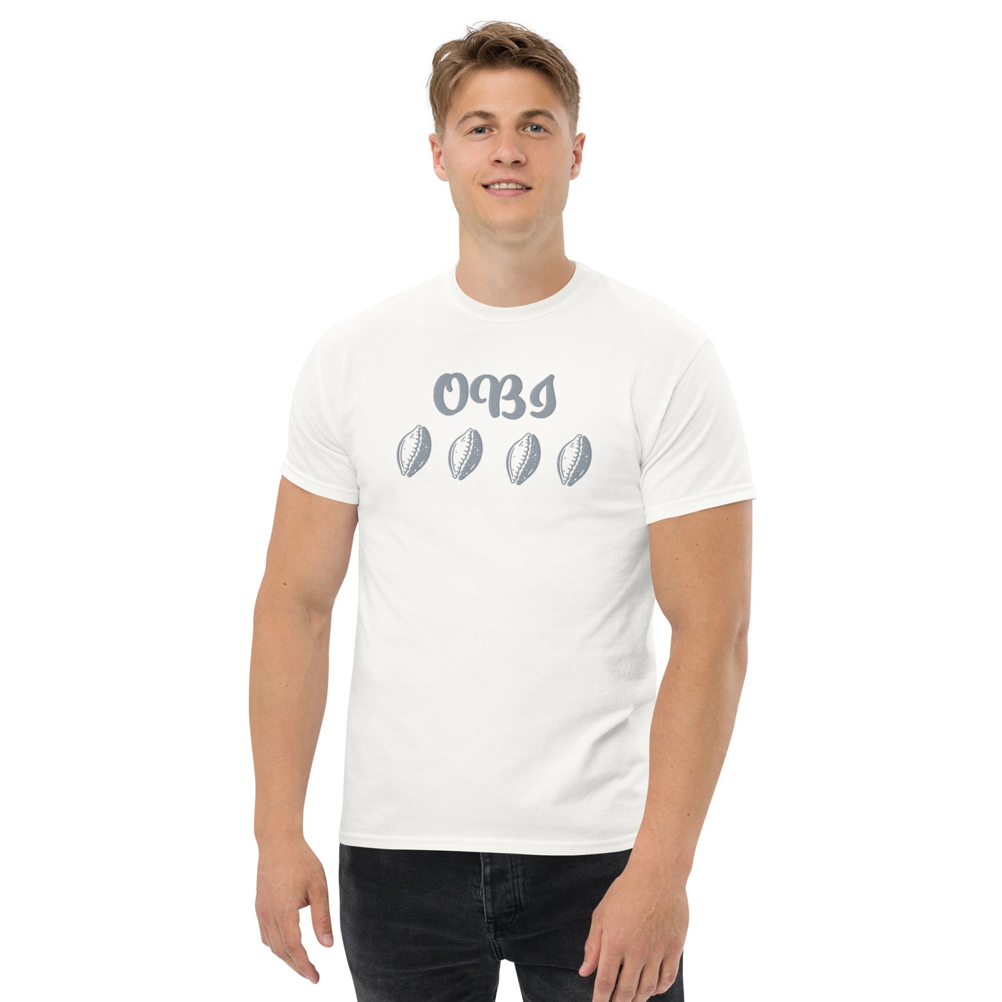 OBI Silver Embroidered Unisex classic tee