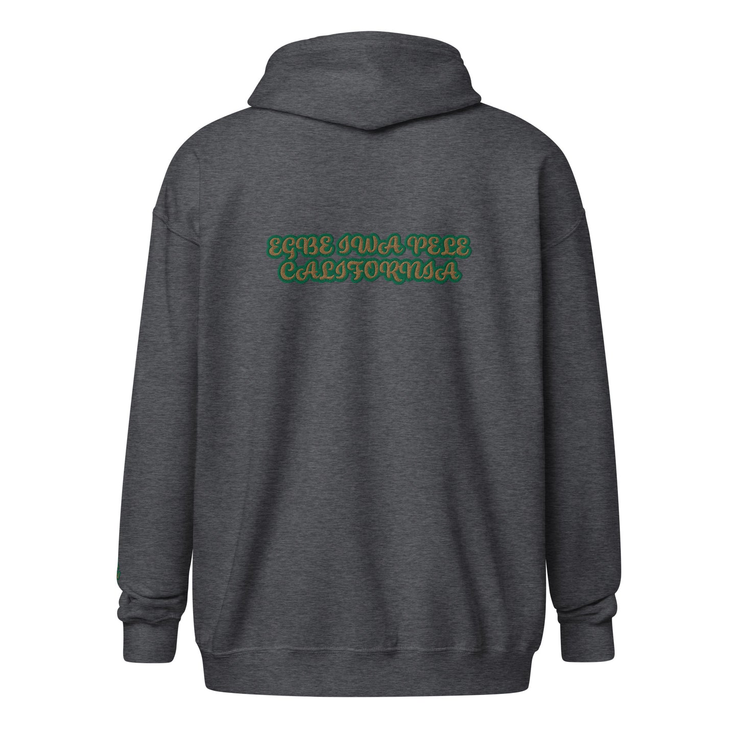 Egbe Iwa Pele ÀWO Reverse Isese Cali Unisex heavy blend zip hoodie 1