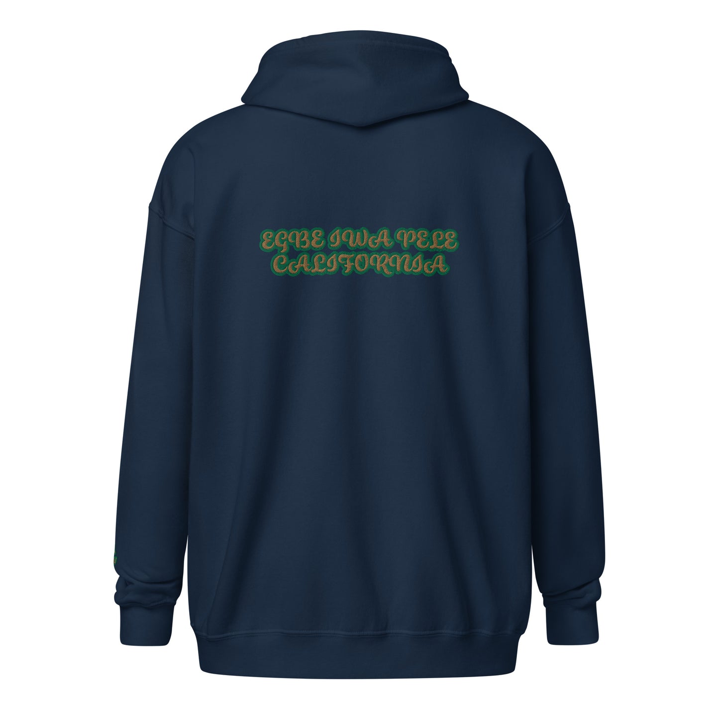 Egbe Iwa Pele ÀWO Reverse Isese Cali Unisex heavy blend zip hoodie 1