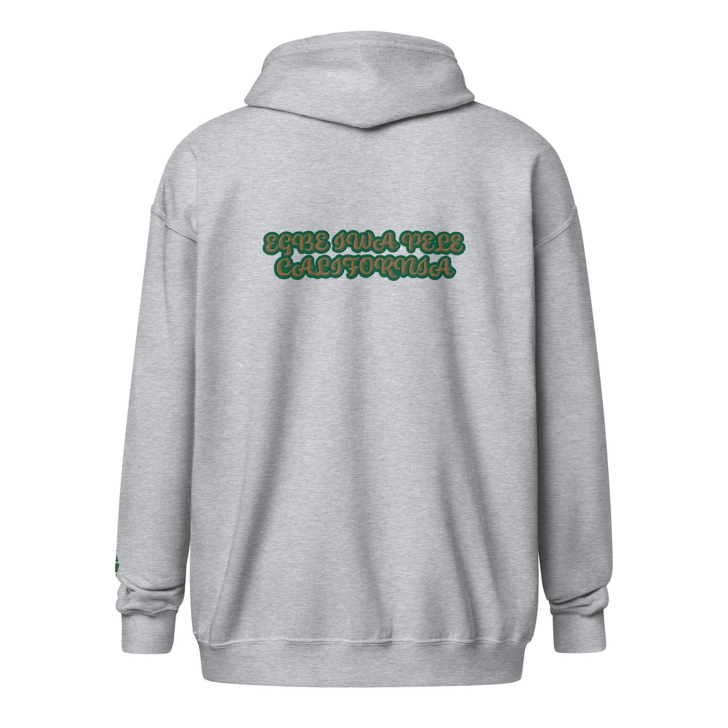 Egbe Iwa Pele ÀWO Reverse Isese Cali Unisex heavy blend zip hoodie 1