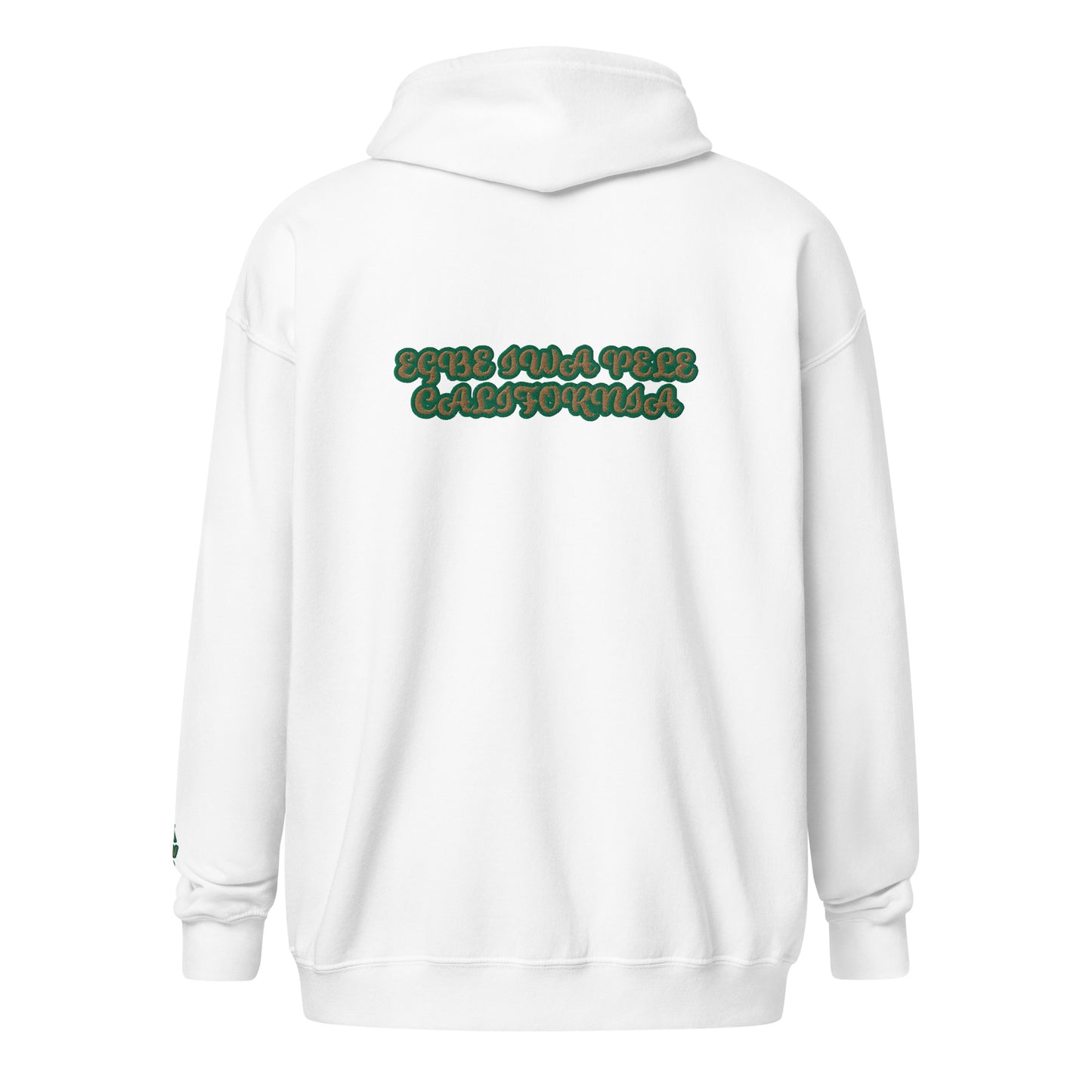 Egbe Iwa Pele ÀWO Reverse Isese Cali Unisex heavy blend zip hoodie 1