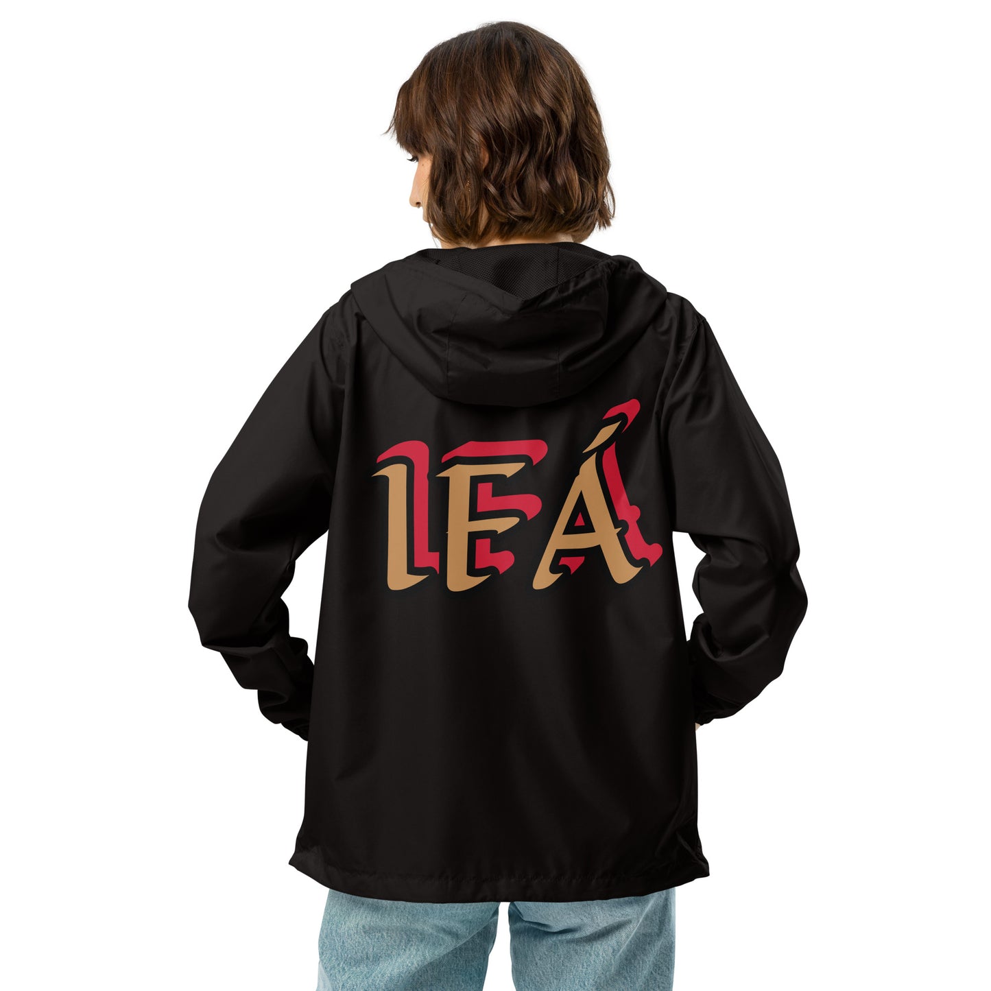 Egbe Apparel Logo Ifa Gold Unisex lightweight zip up windbreaker